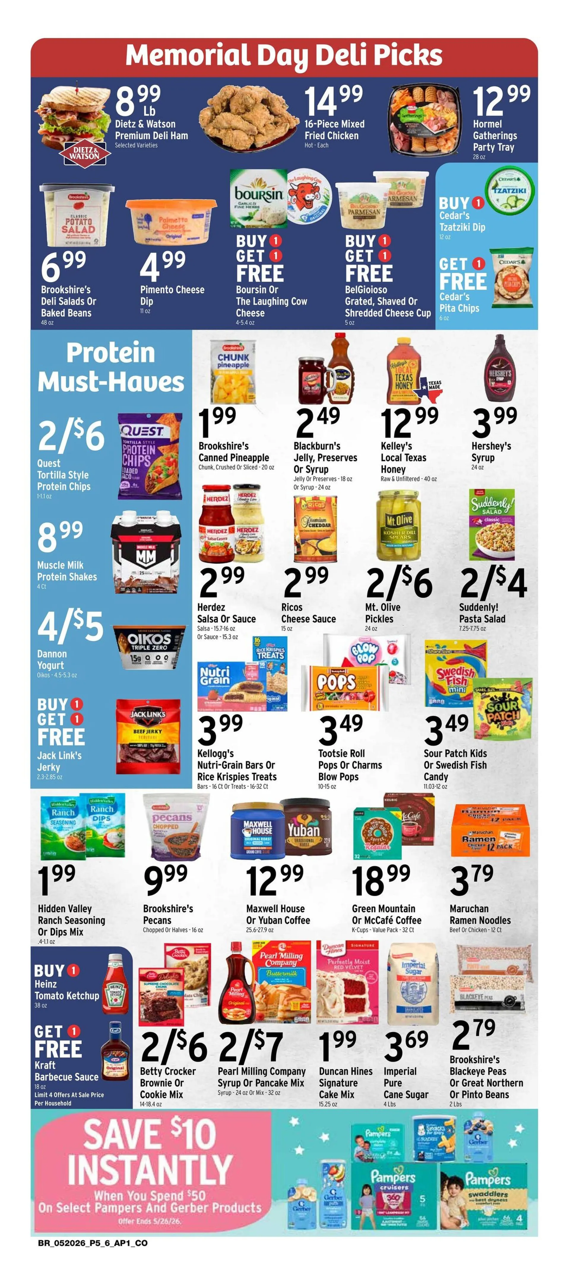 Weekly promotion  Brookshires Sales spanning from May 22 to May 26 2026 - Page 5 for Catalogue 365