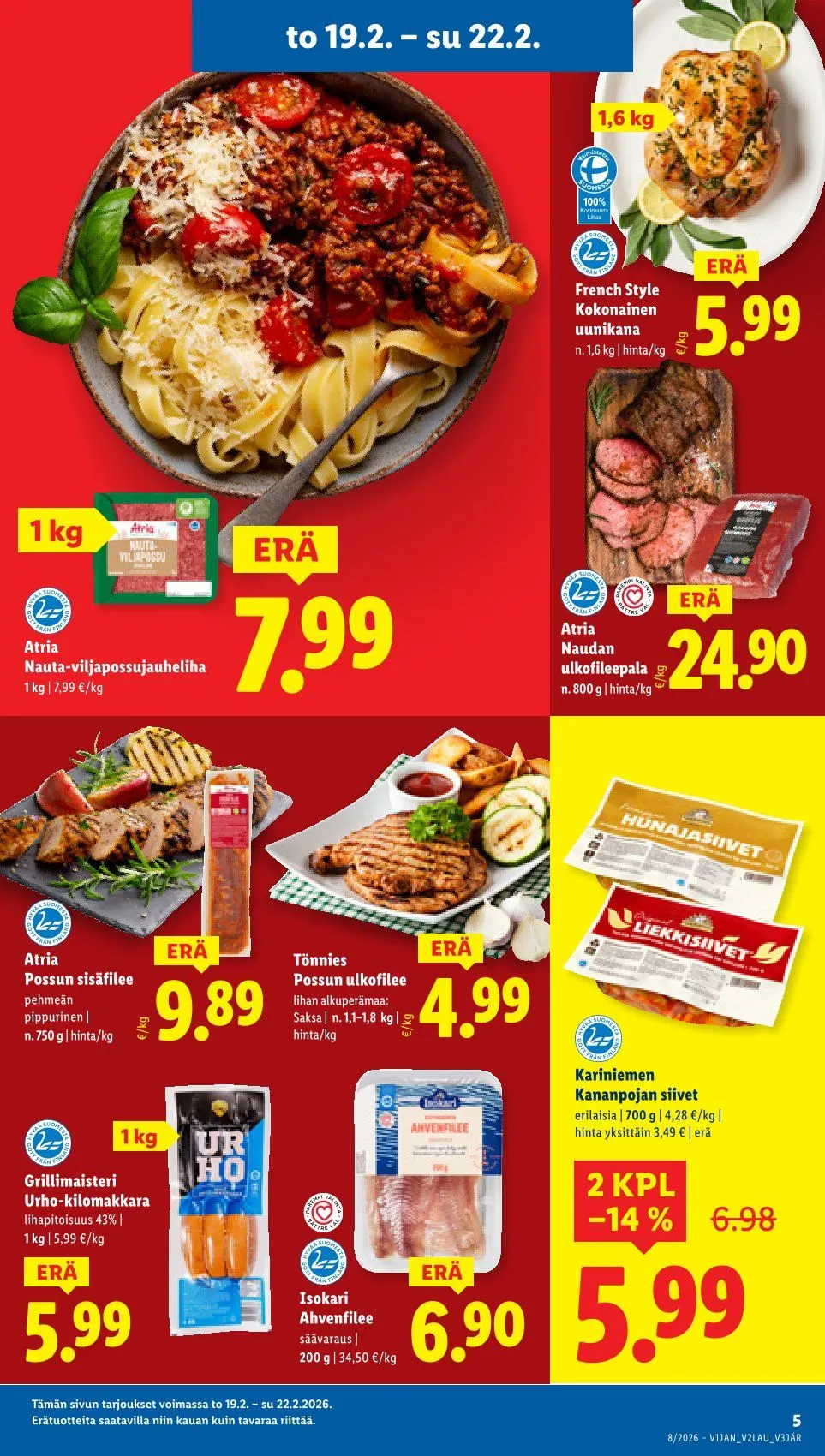Kaupan Lidl uusimmat tarjoukset voimassa alkaen 19. helmikuuta - 25. helmikuuta 2026 - Tarjouslehti sivu 5