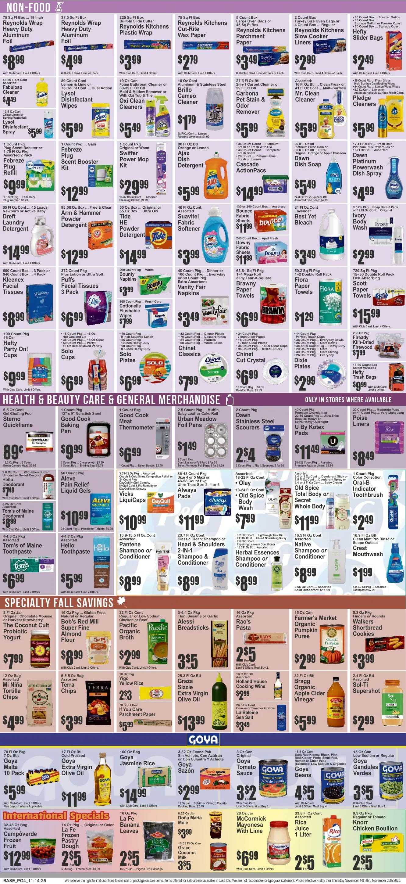 Weekly promotion Food Universe Sales spanning from November 17 to November 20 2025 - Page 5 for Catalogue 365