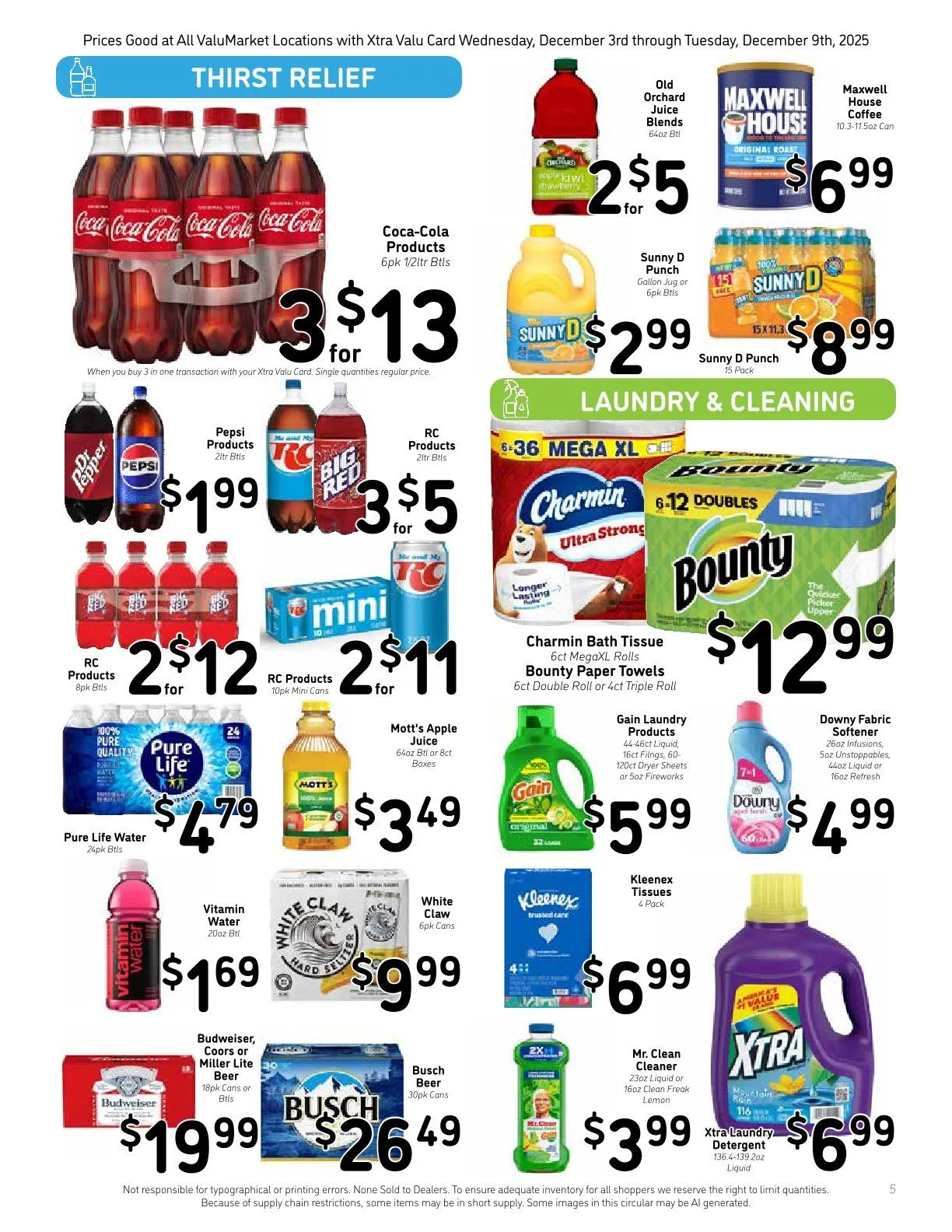 Weekly ad ValuMarket Sales from December 3 to December 9 2025 - Page 5