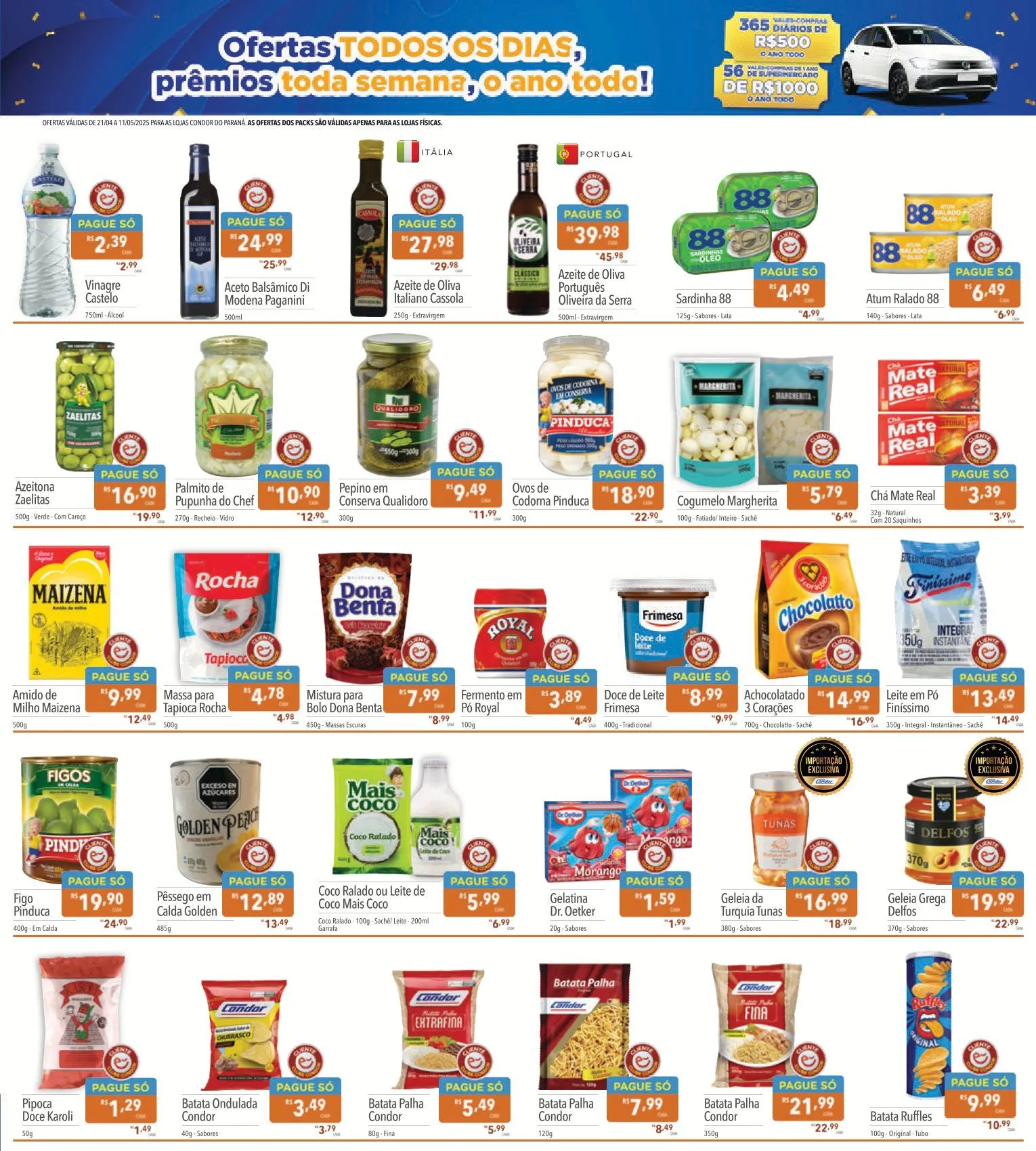 Encarte de Folhetos Supermercados Condor 21 de abril até 14 de maio 2025 - Pagina 5