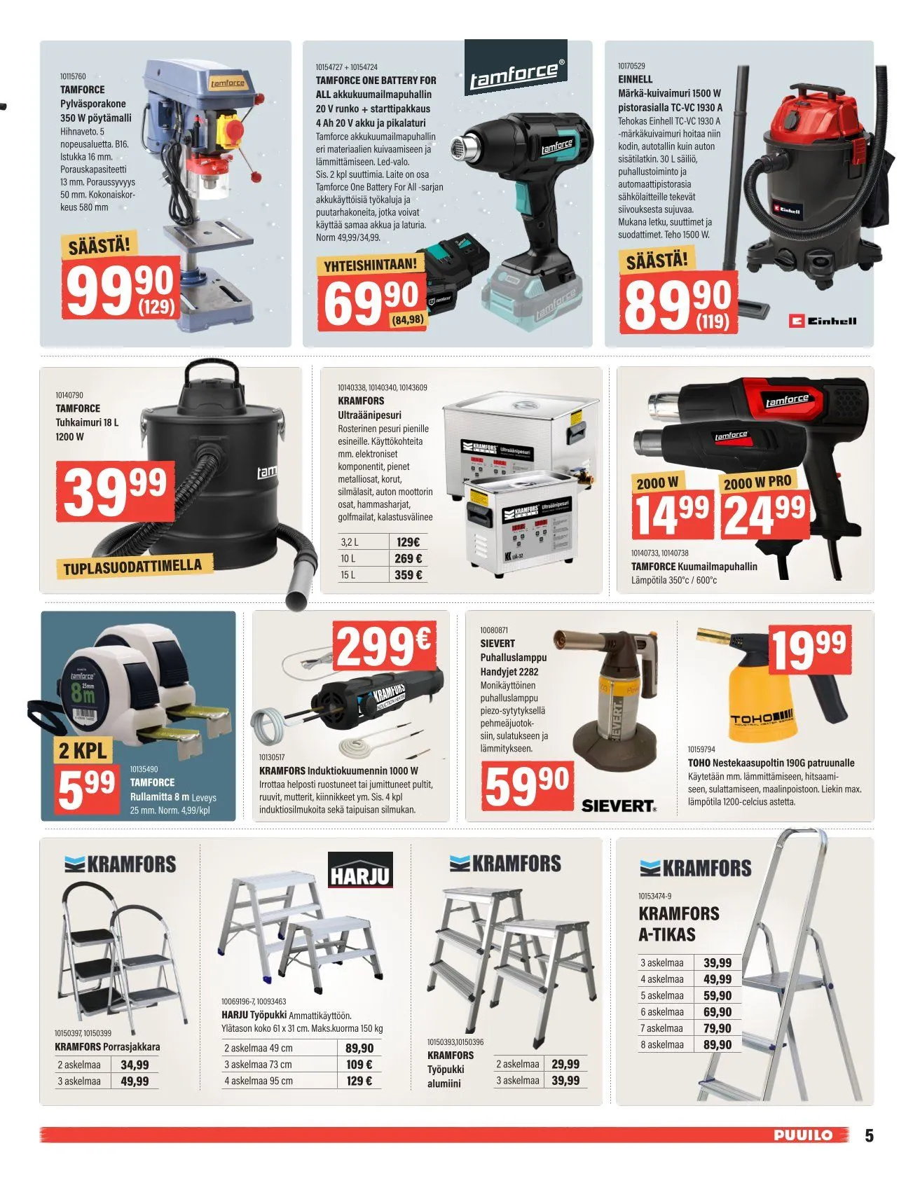 Kaupan Puuilo  voimassa alkaen 5. tammikuuta - 25. tammikuuta 2026 - Tarjouslehti sivu 5