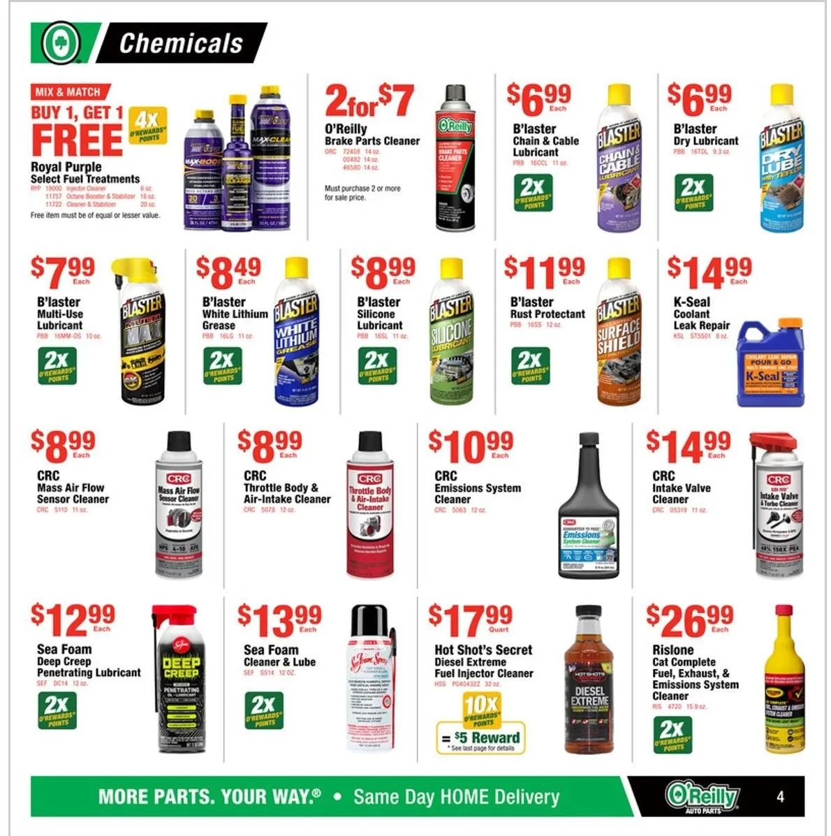 Weekly ad O'Reilly Auto Parts Sales from July 30 to August 27 2025 - Page 4
