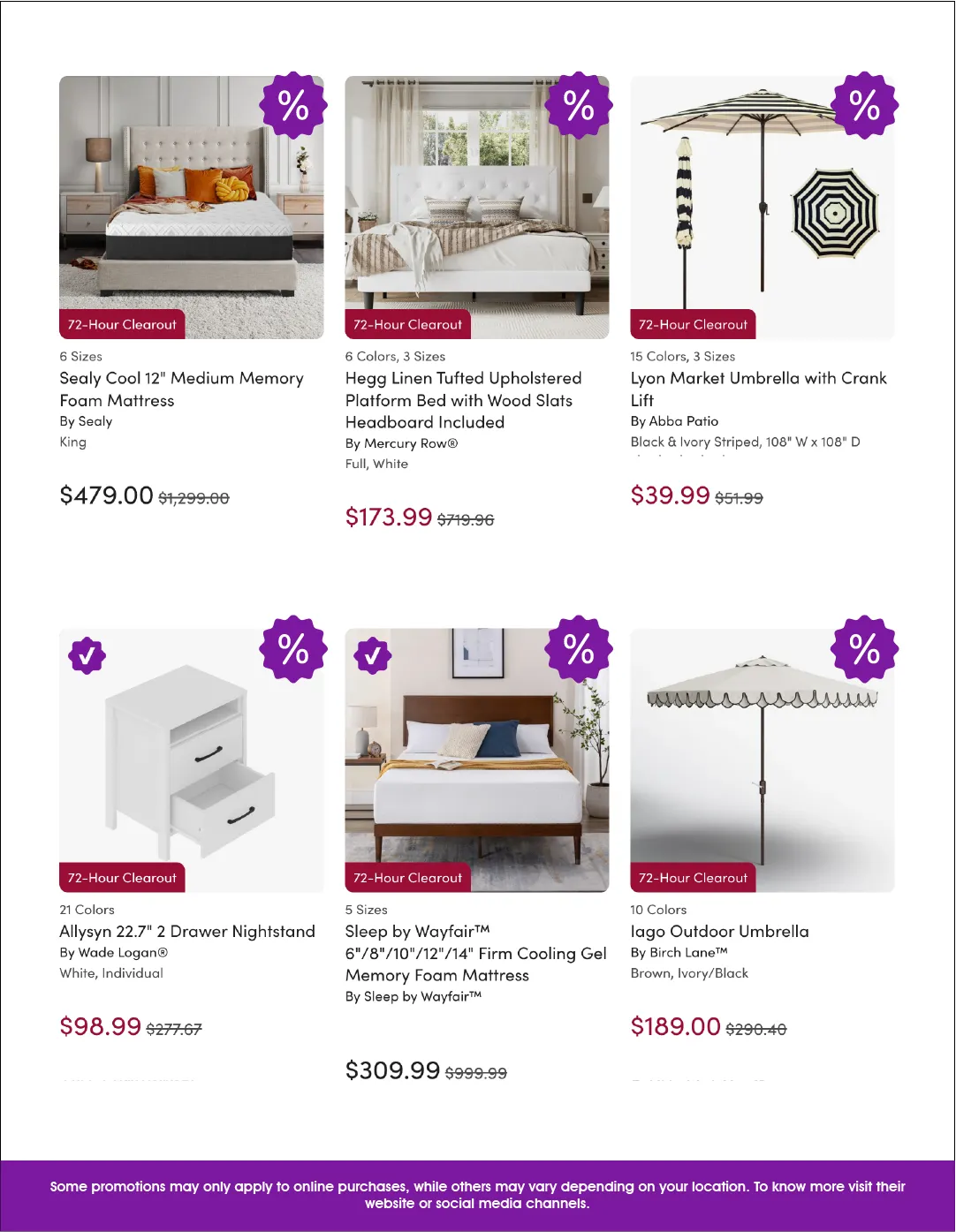 Weekly ad  Wayfair Sales from May 8 to May 22 2026 - Page 4