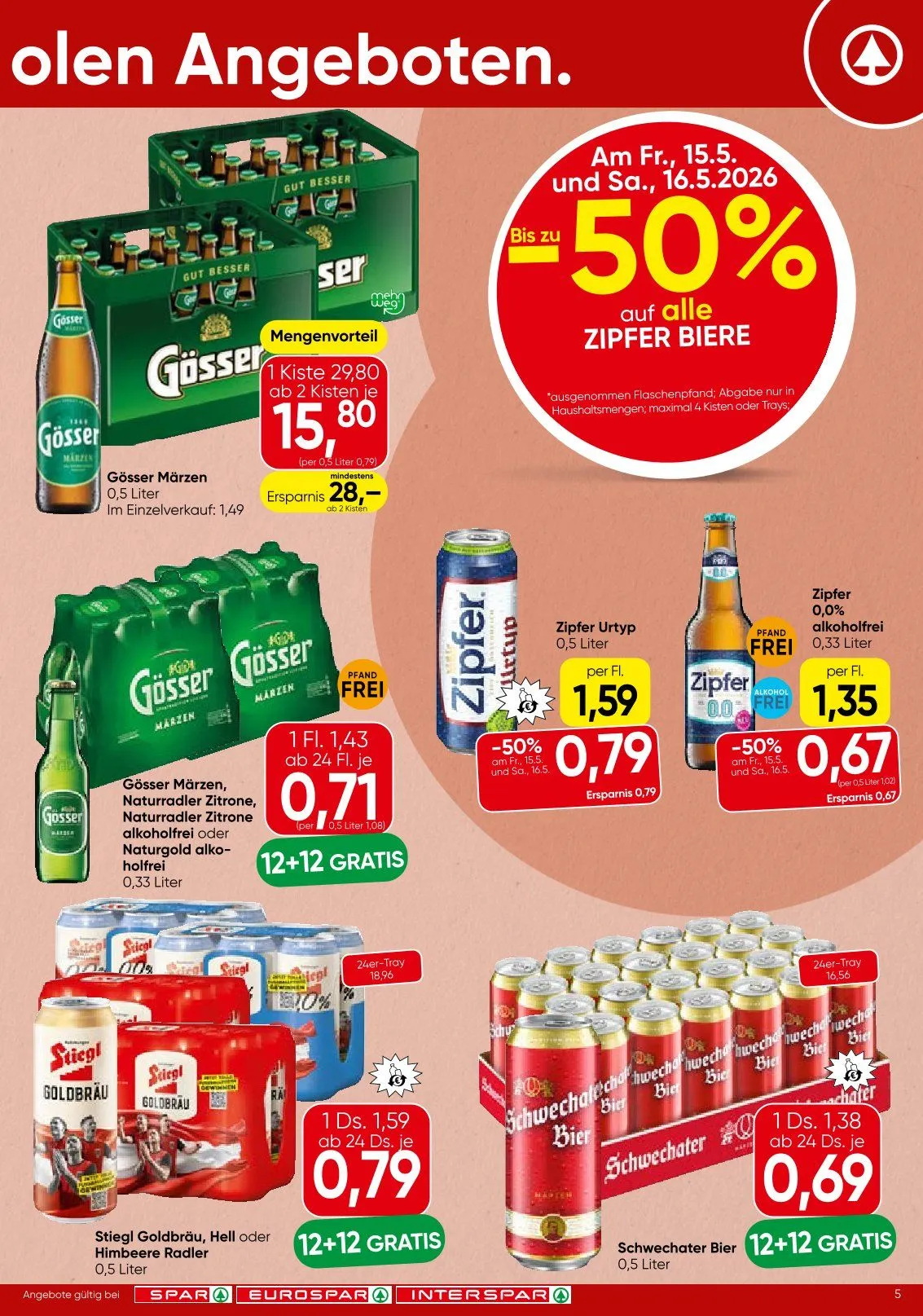 SPAR Prospekte  von 13. Mai bis 20. Mai 2026 - Flugblätt seite  5