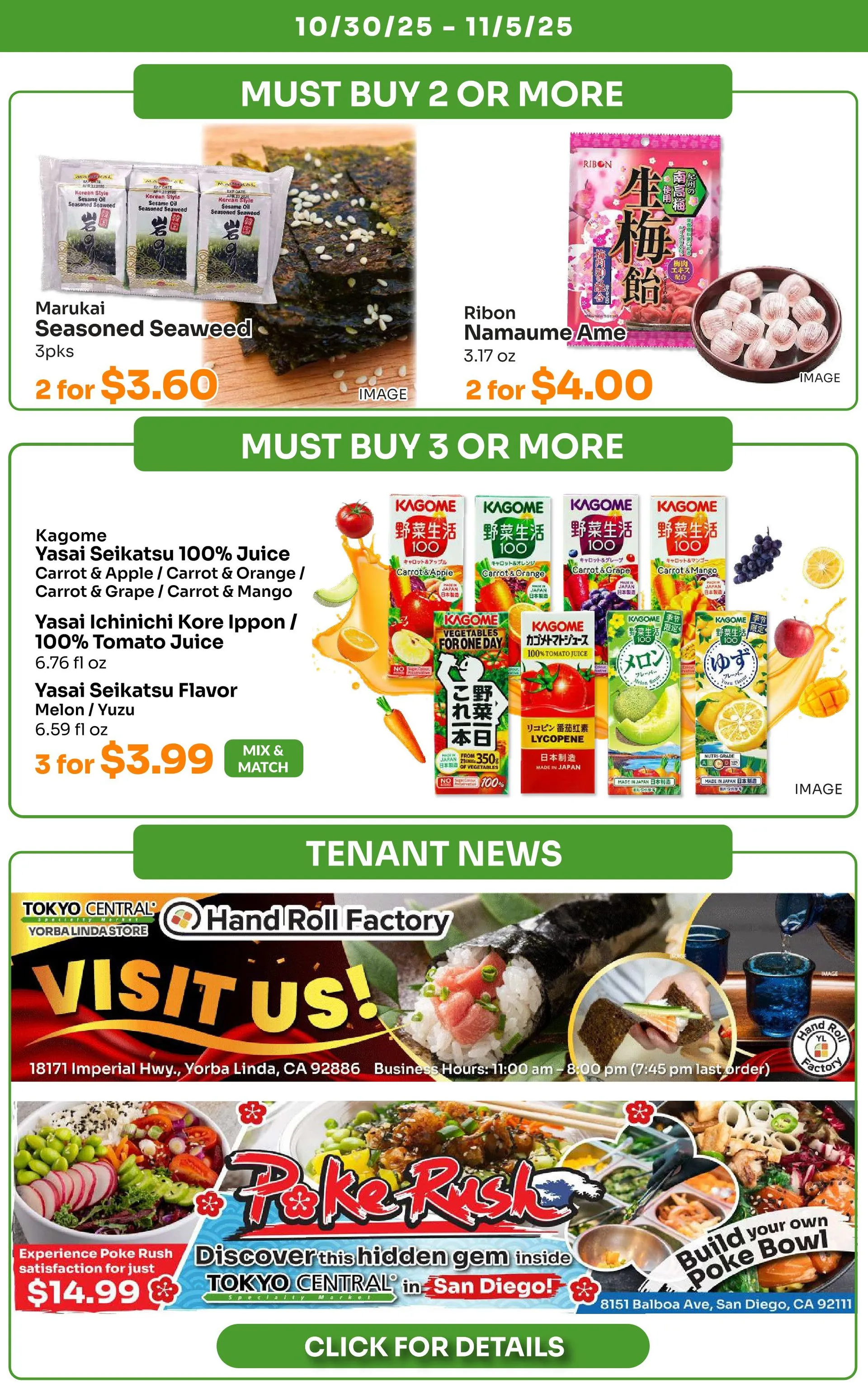 Weekly ad Tokyo Central Specialty Market weekly ads from October 30 to November 5 2025 - Page 5