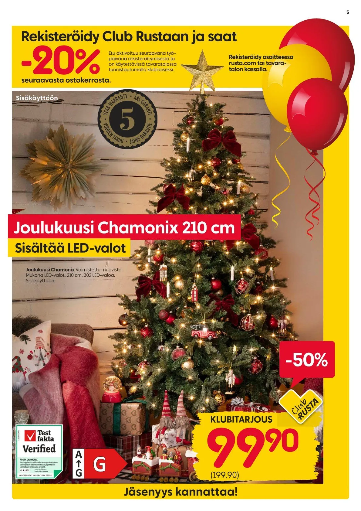 Kaupan Rusta uusimmat tarjoukset voimassa alkaen 27. lokakuuta - 2. marraskuuta 2025 - Tarjouslehti sivu 5