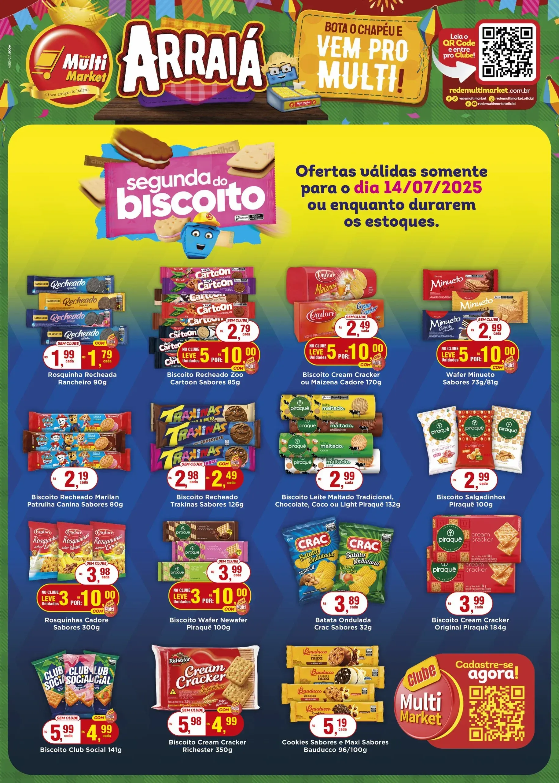 Encarte de Folhetos Rede Multi Market 14 de julho até 14 de julho 2025 - Pagina 1