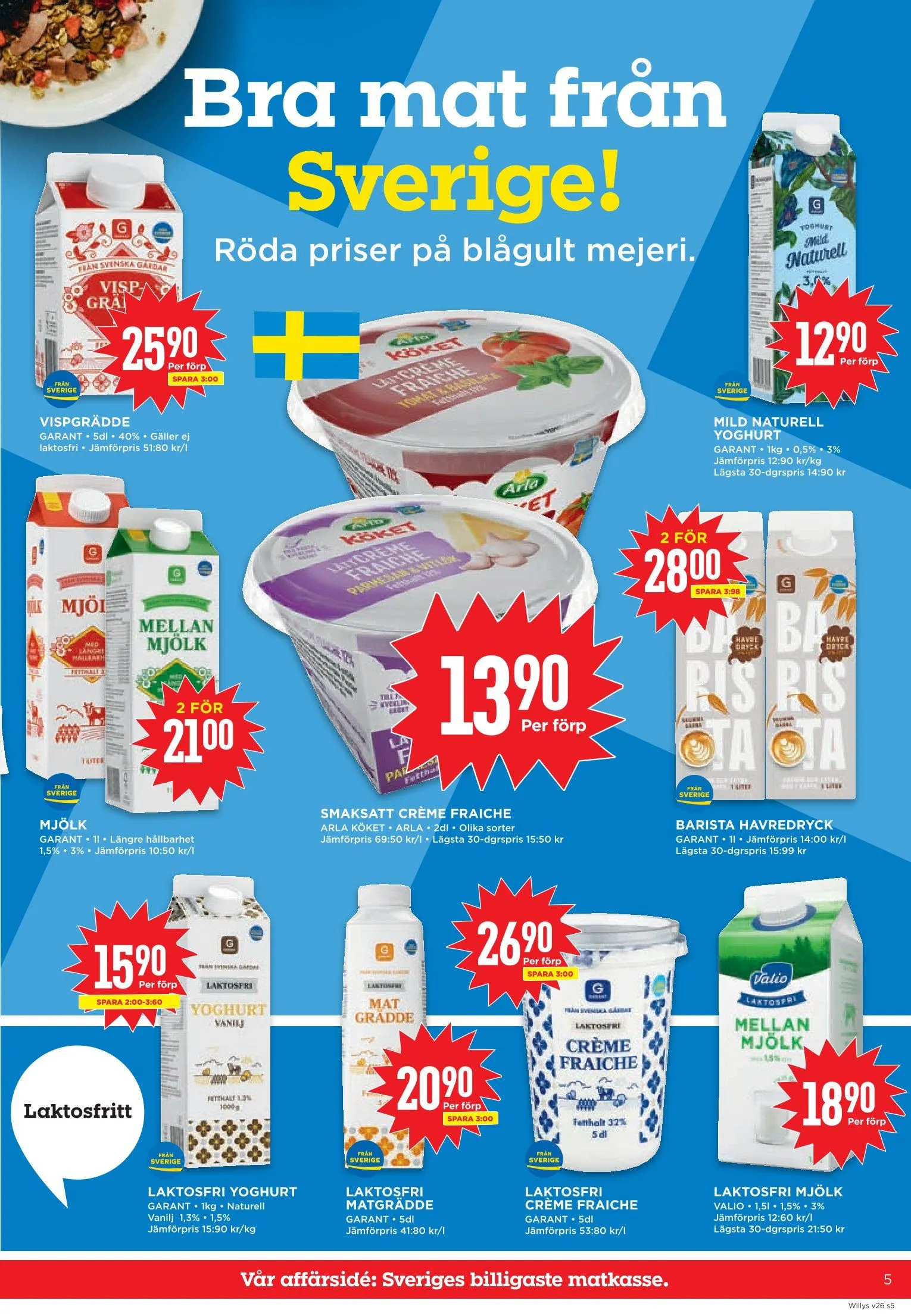 Willys erbjudanden från 22 juni till 28 juni 2026 - Reklamblad sidor 5