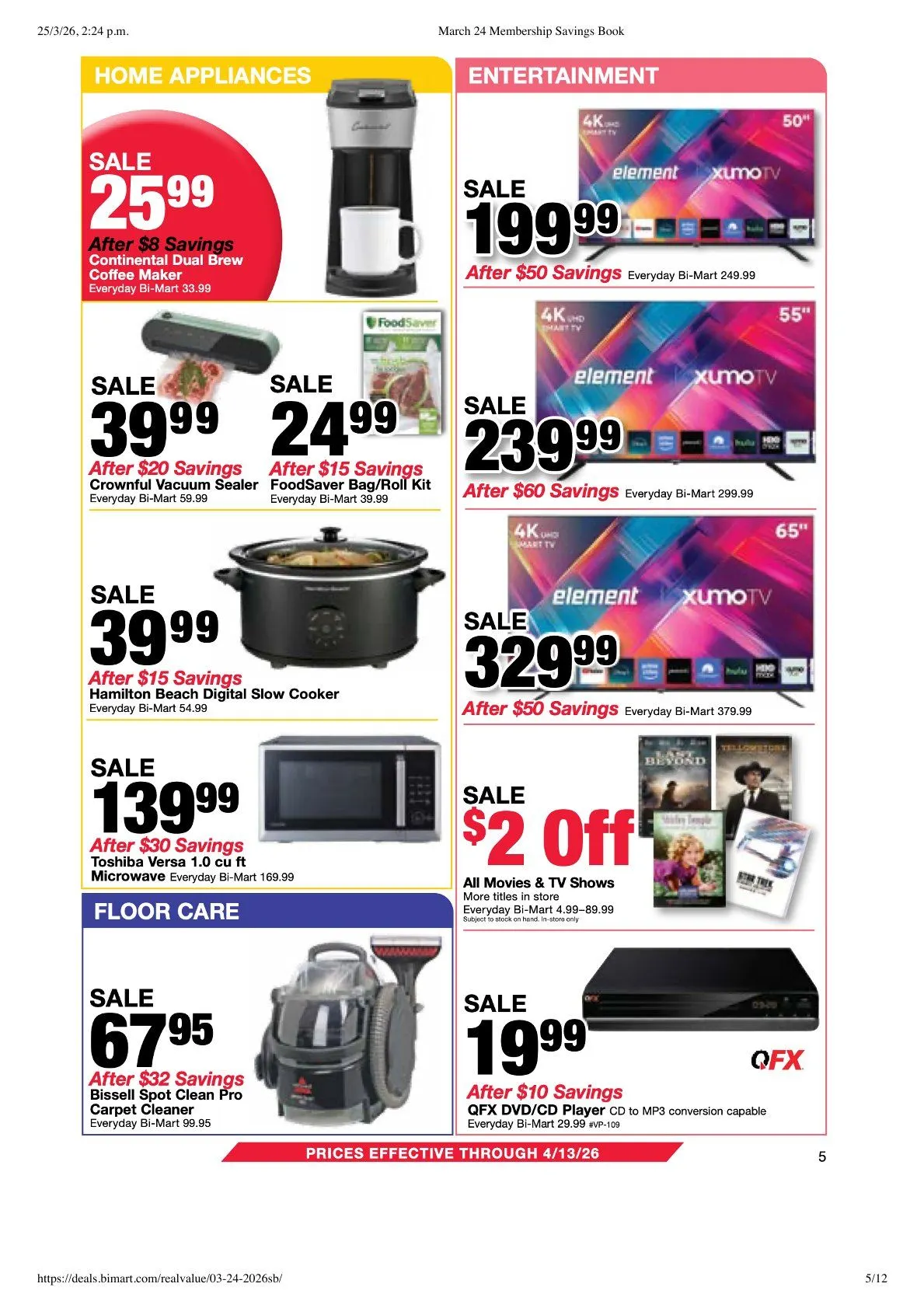Weekly ad Bi-Mart Sales from March 25 to April 13 2026 - Page 5