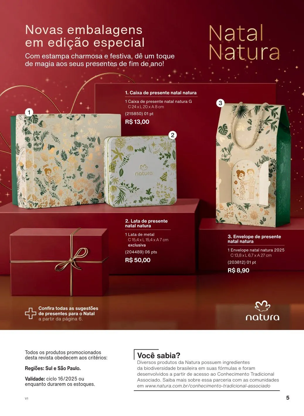 Encarte de Natura Ofertas 1 de outubro até 31 de outubro 2025 - Pagina 5