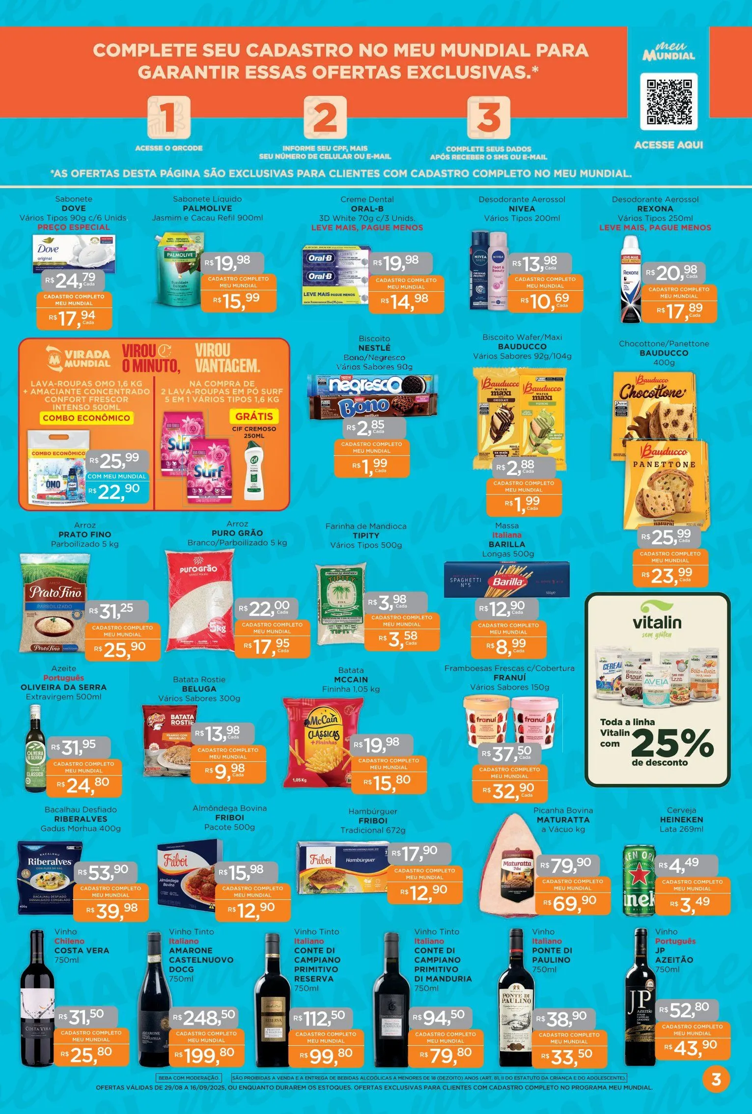 Encarte de Folhetos Supermercados Mundial 29 de agosto até 16 de setembro 2025 - Pagina 4