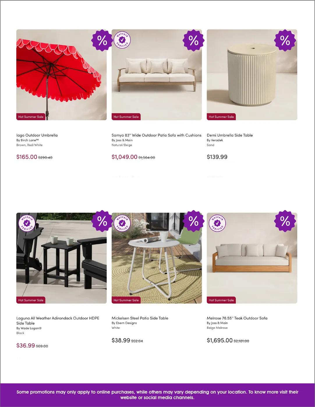 Weekly ad Wayfair Sales from June 12 to June 25 2026 - Page 4