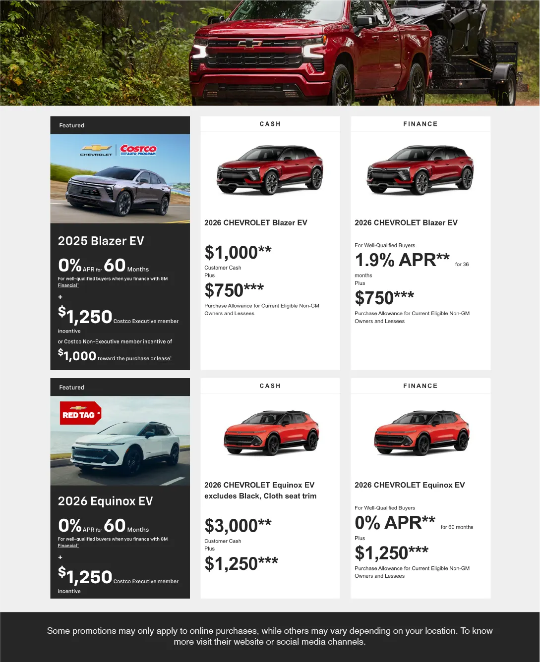 Weekly promotion Chevrolet Sales spanning from November 19 to November 30 2025 - Page 4 for Catalogue 365