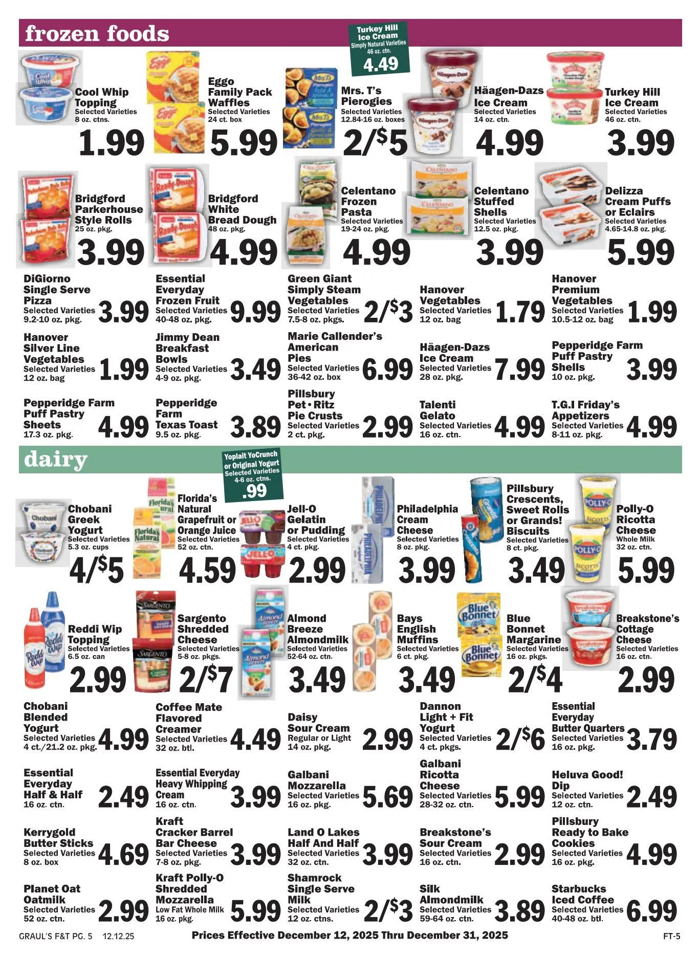 Weekly promotion Graul's Market Sales spanning from December 12 to December 31 2025 - Page 5 for Catalogue 365
