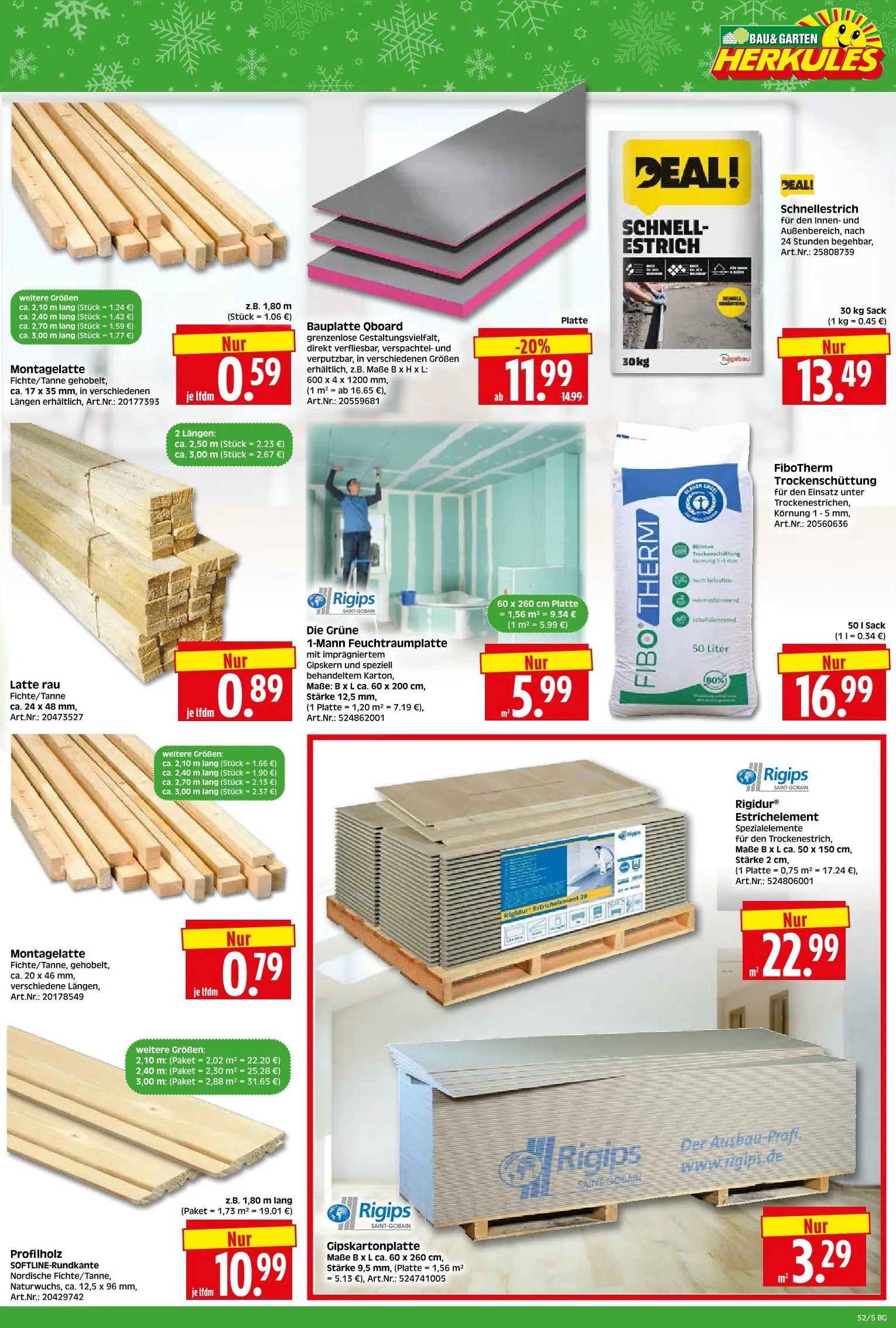 Herkules Baumarkt Angebote von 22. Dezember bis 27. Dezember 2025 - Prospekt seite 5