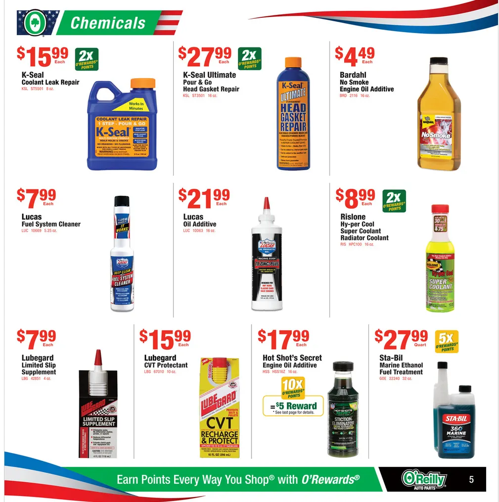 Weekly ad O'Reilly Auto Parts Sales from June 24 to July 26 2026 - Page 5