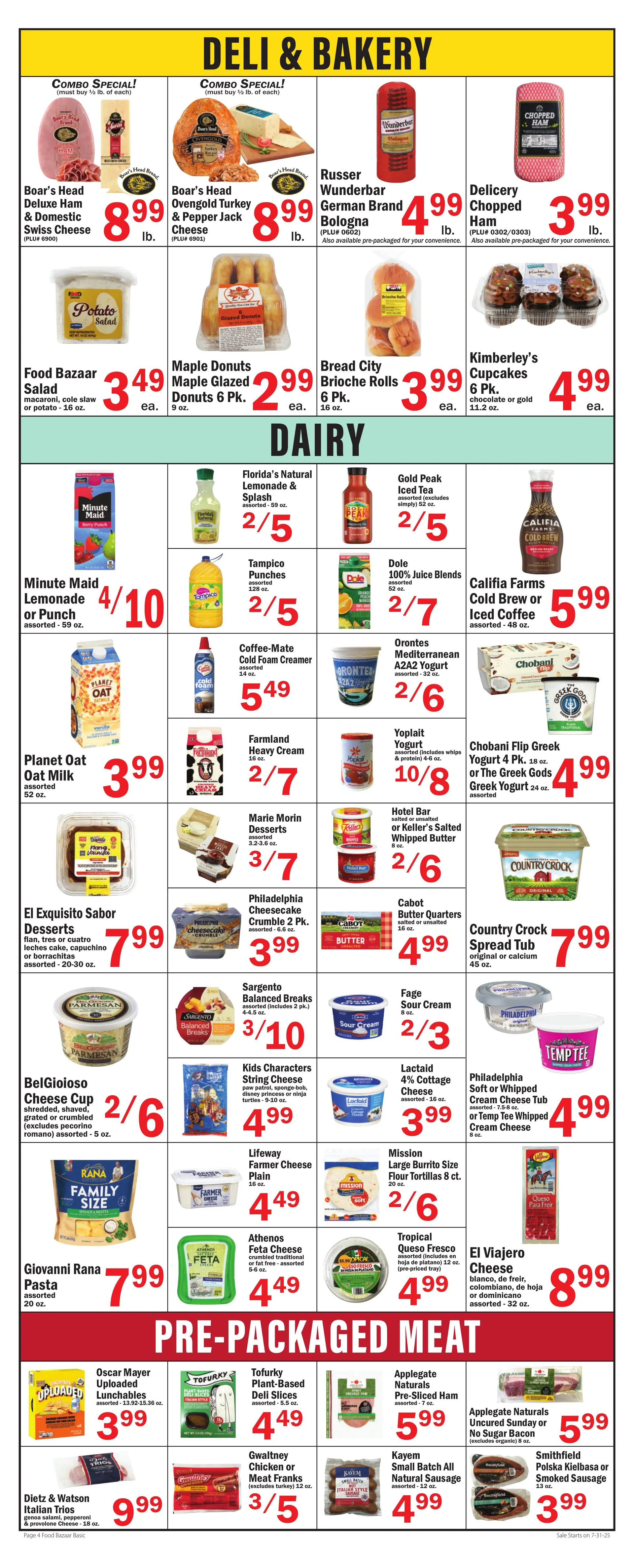 Weekly ad Food Bazaar Sales from July 31 to August 6 2025 - Page 4