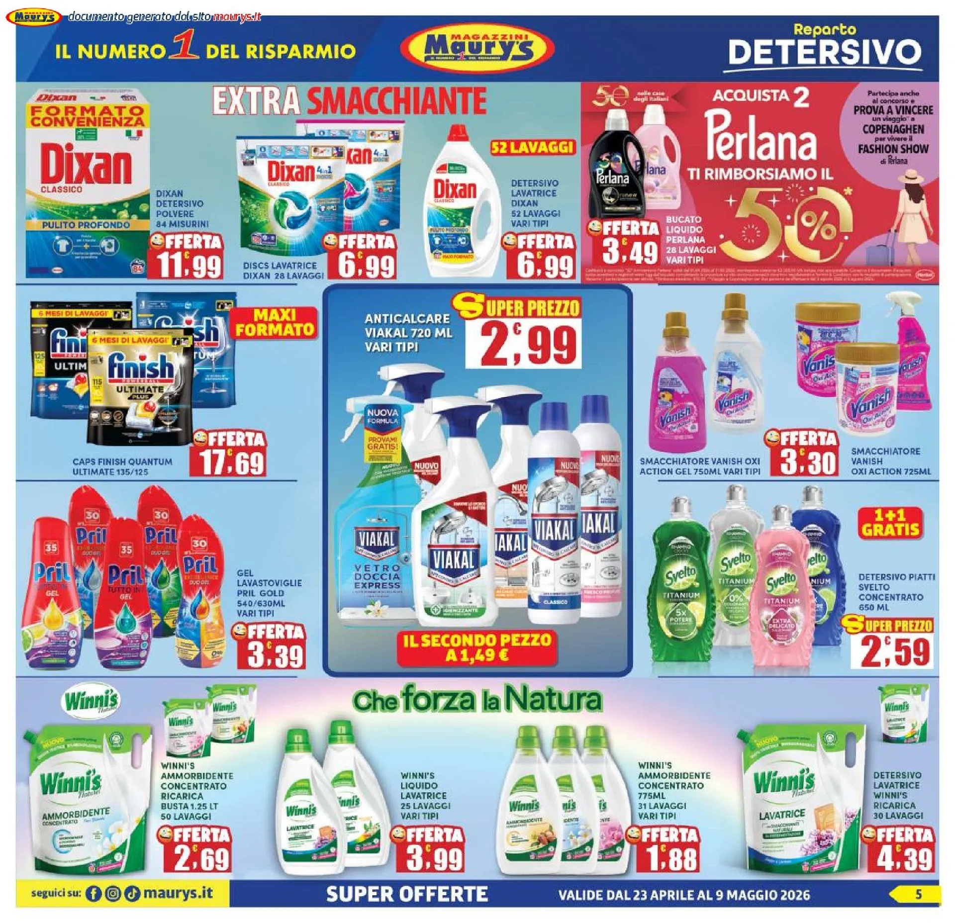 Maury Volantino da 23 aprile a 9 maggio di 2026 - Pagina del volantino 5