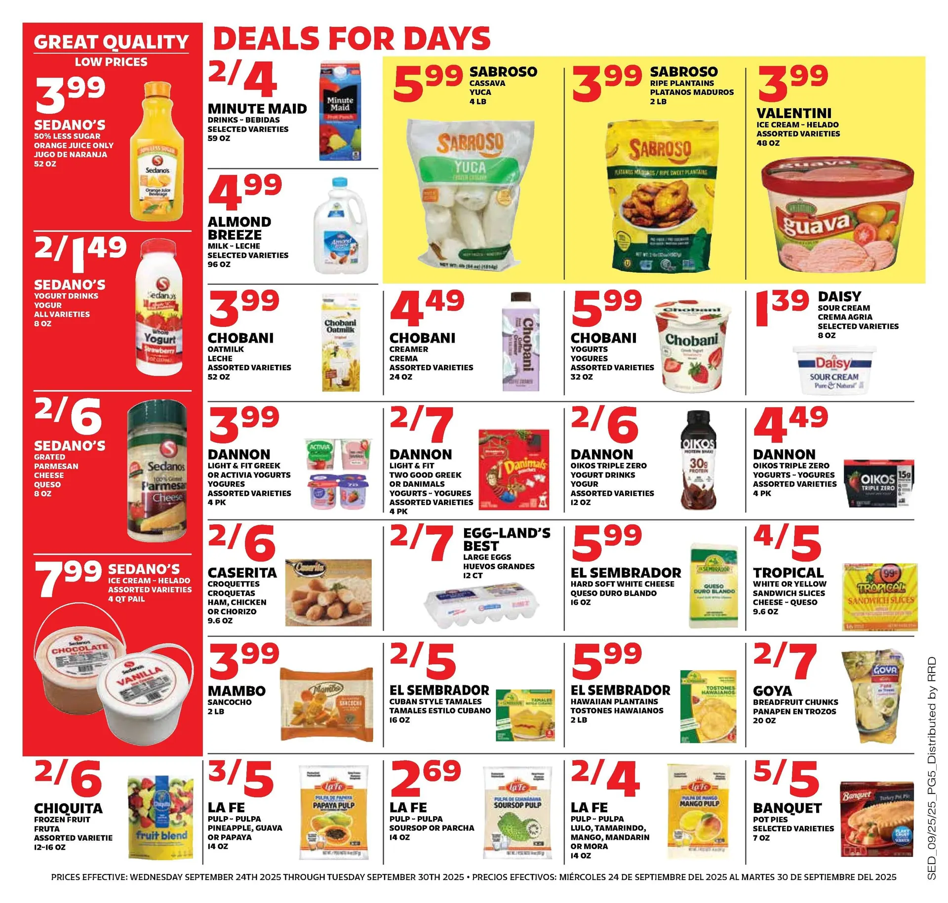 Weekly promotion Sedano's Sales spanning from September 24 to September 30 2025 - Page 5 for Catalogue 365