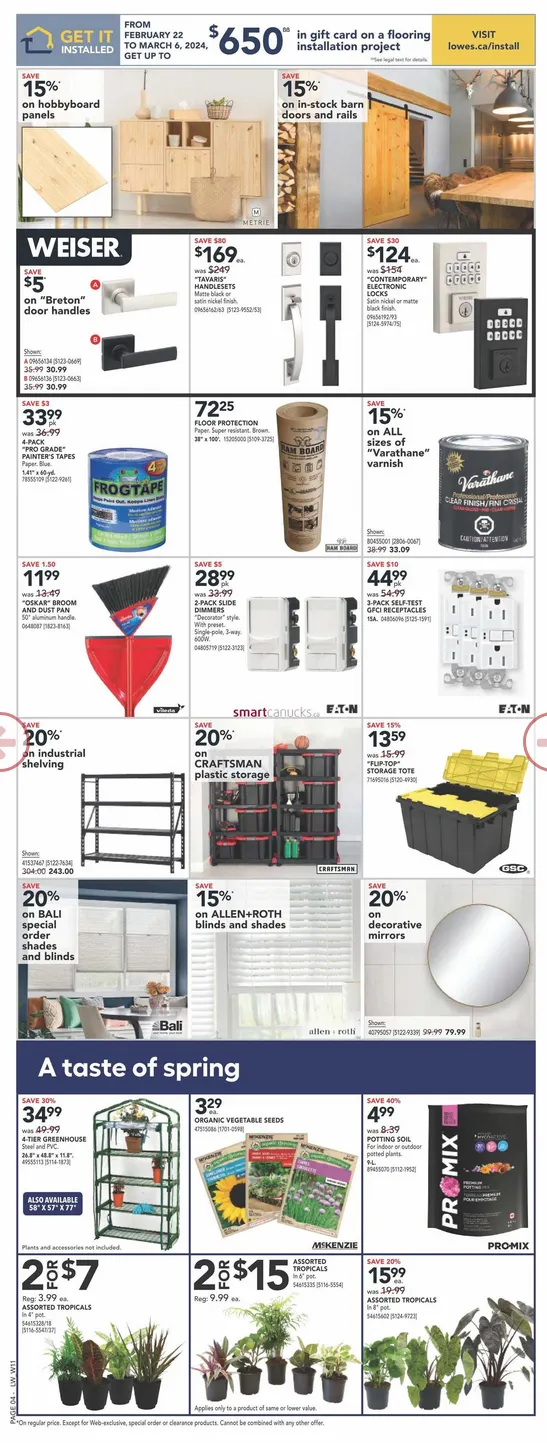  Lowe's flyers Sales from February 22 to March 6 2026 - flyer page 5