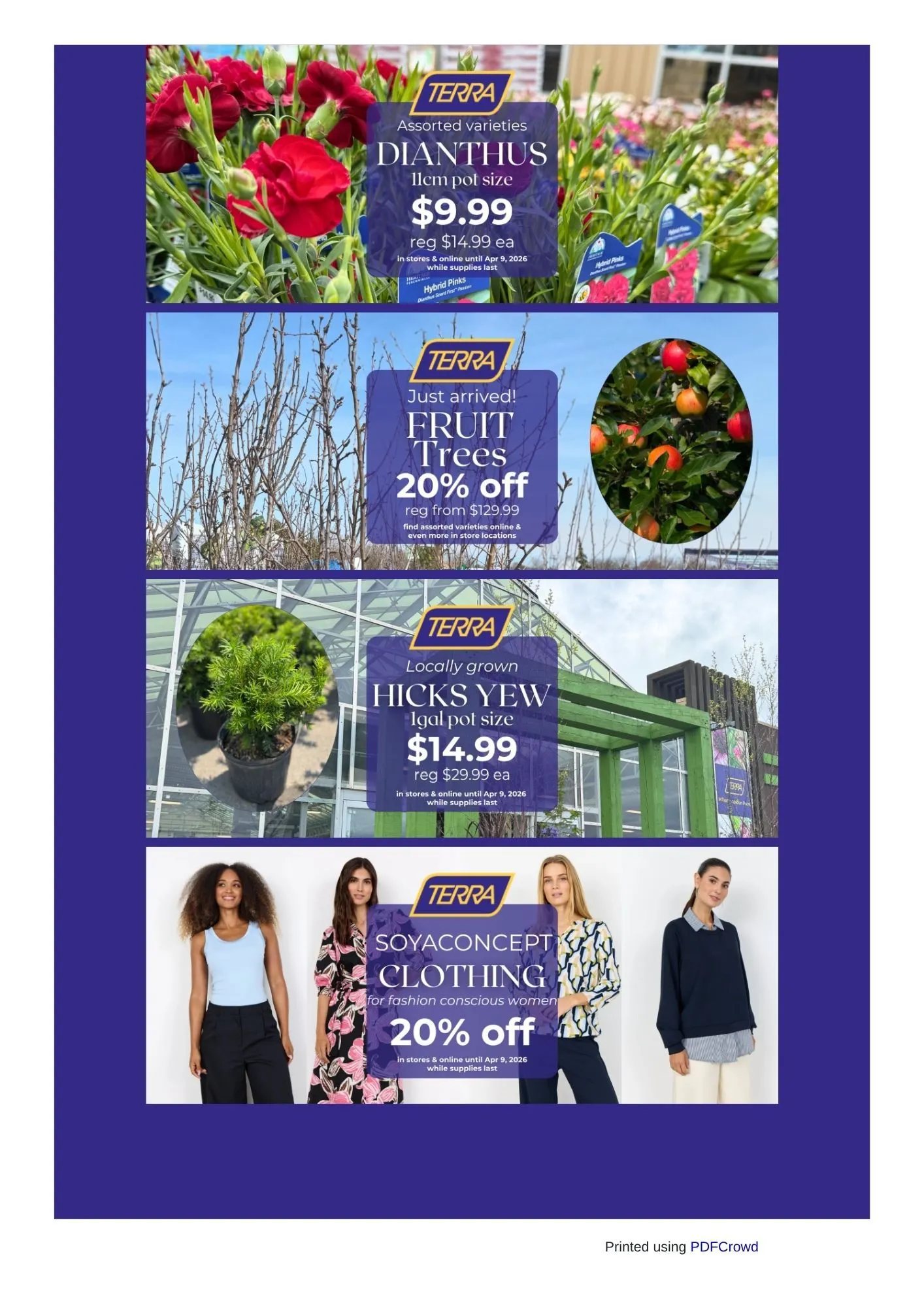 Flyer from April 7 to April 30 2026 - flyer page 4