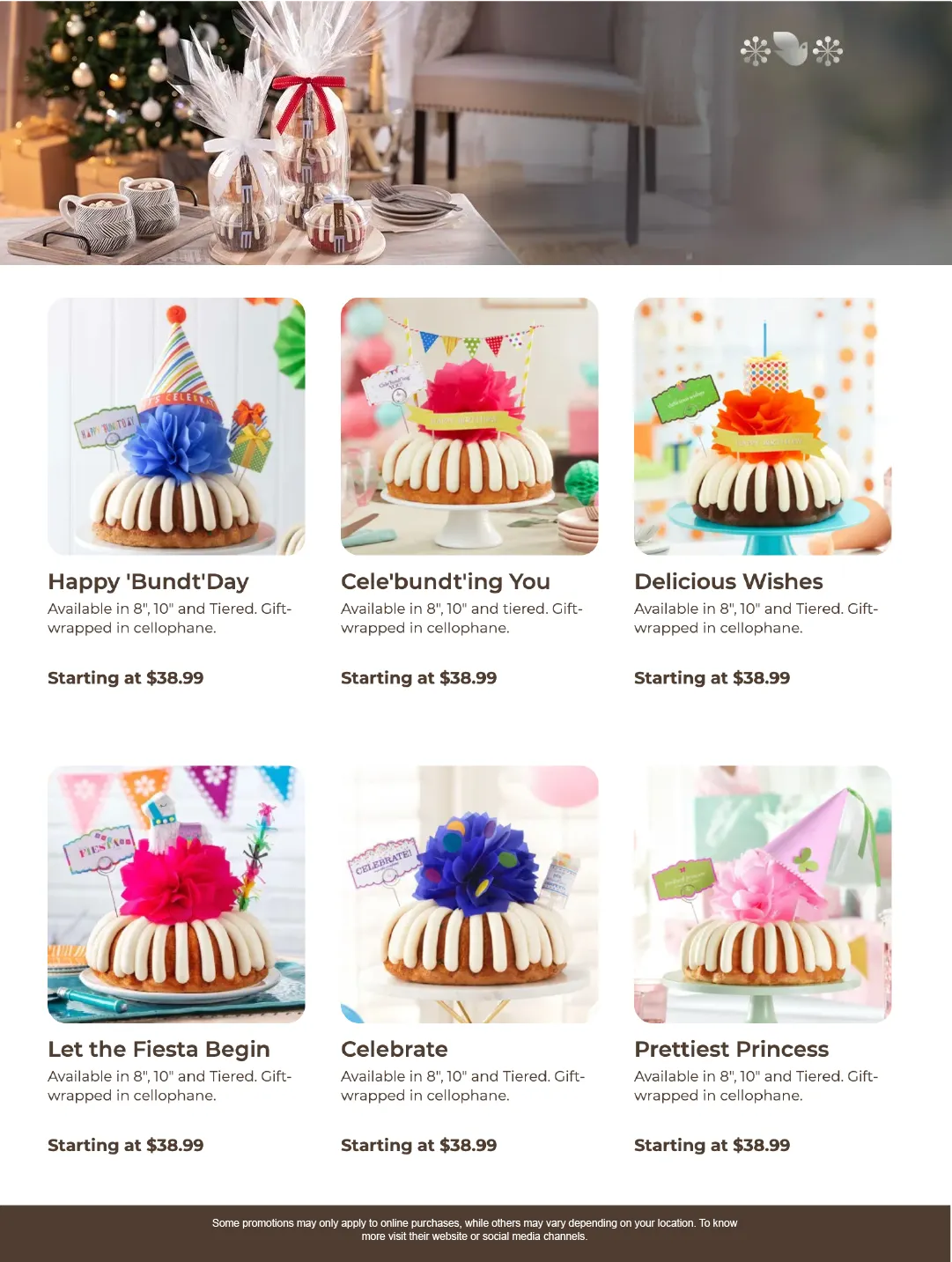 Weekly ad Nothing Bundt Cakes Sales from December 1 to December 13 2025 - Page 4