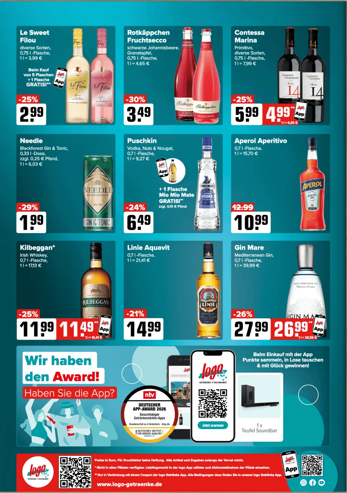 Logo Getränkemarkt Prospekte von 16. März bis 21. März 2026 - Prospekt seite 4