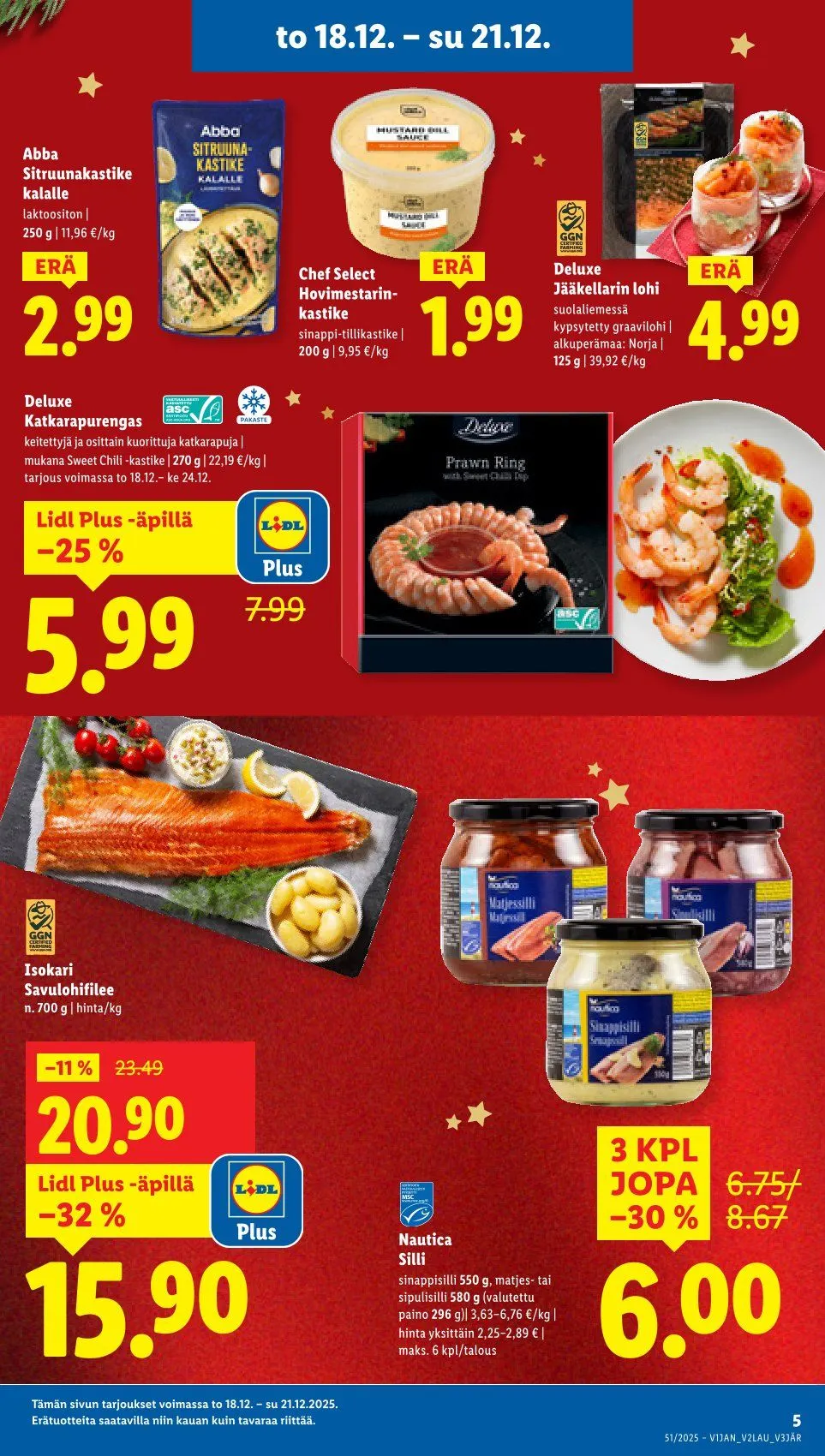 Lidl  voimassa alkaen 18. joulukuuta - 21. joulukuuta 2025 - Tarjouslehti sivu 5