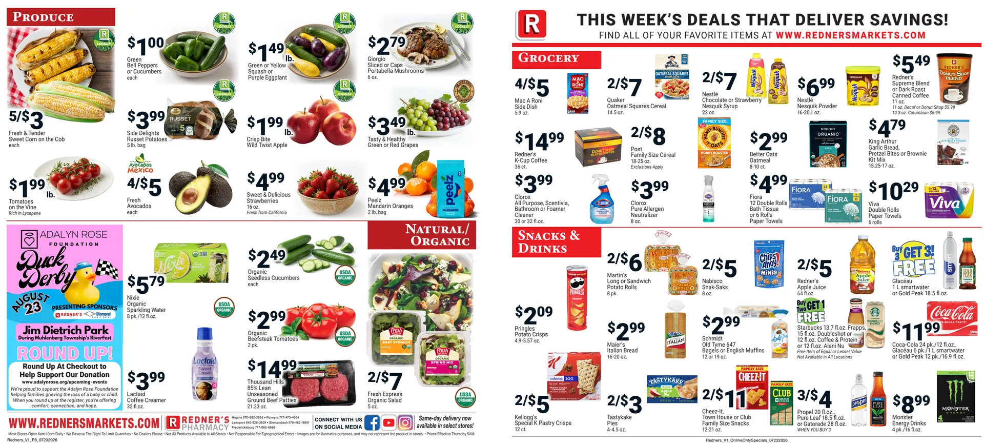 Weekly promotion Redner's Market Sales spanning from July 23 to July 29 2026 - Page 5 for Catalogue 365
