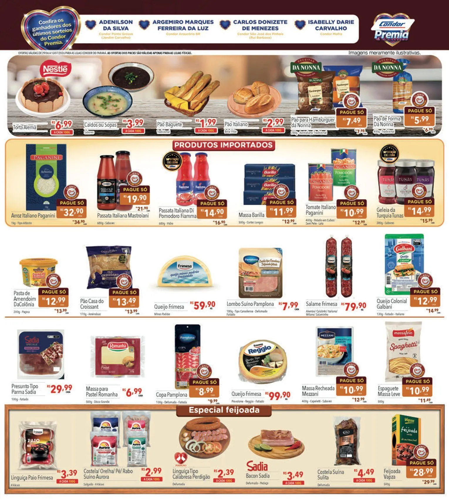 Encarte de  Folhetos Supermercados Condor 29 de junho até 13 de julho 2026 - Pagina 5
