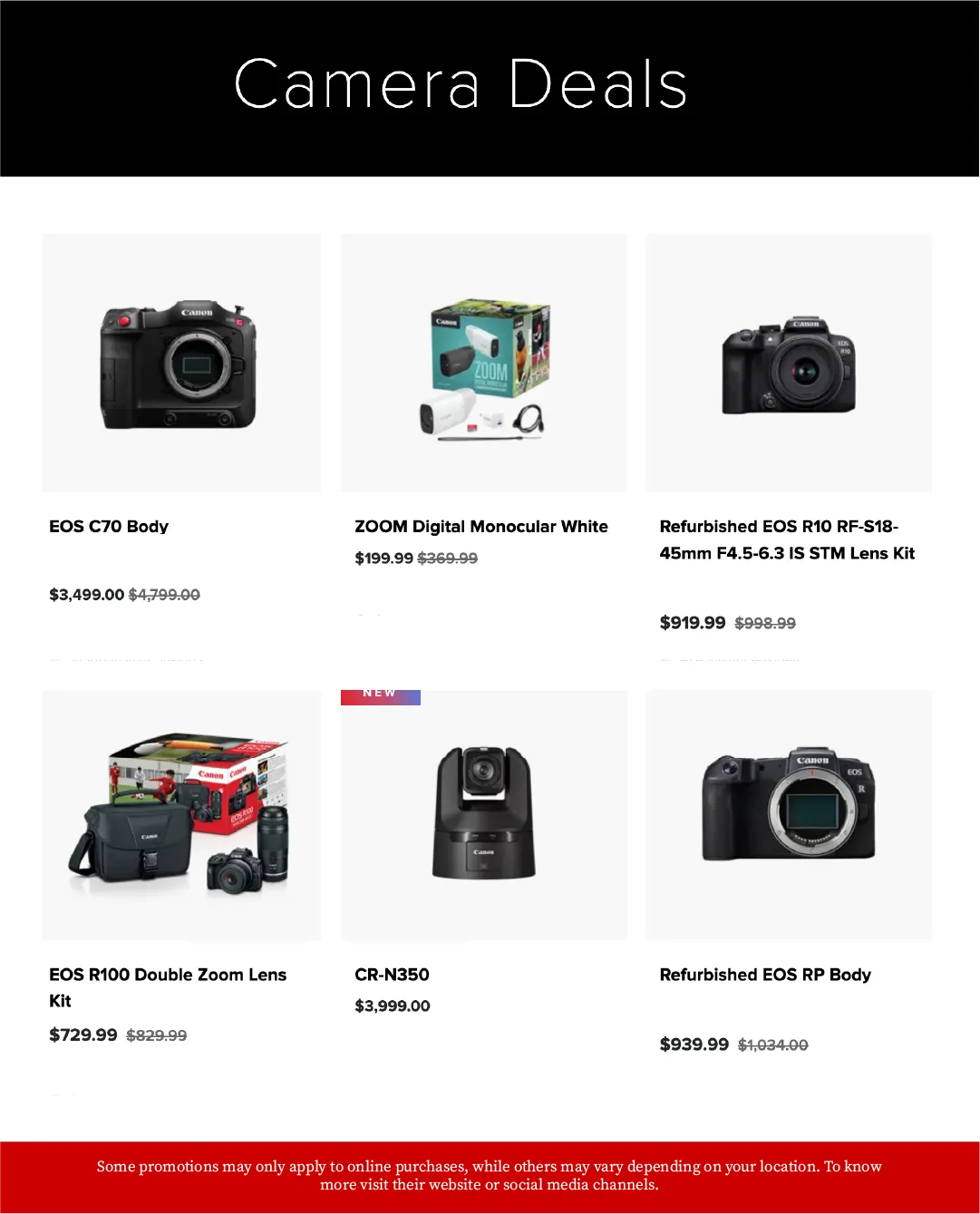 Weekly promotion  Canon Sales spanning from April 9 to April 30 2026 - Page 4 for Catalogue 365