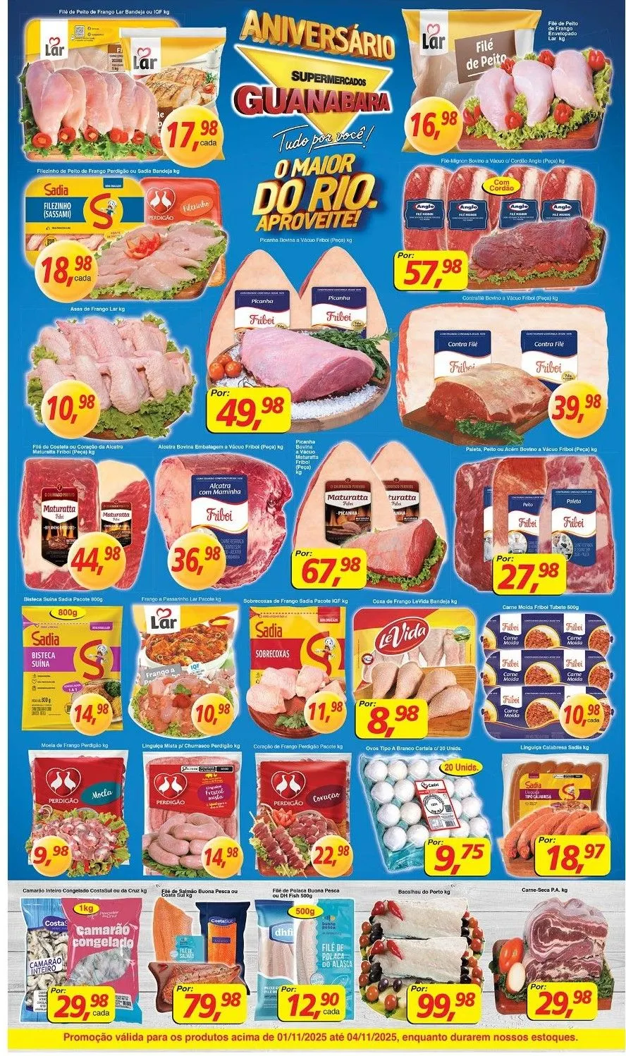Encarte de Folhetos Supermercados Guanabara  1 de novembro até 4 de novembro 2025 - Pagina 5