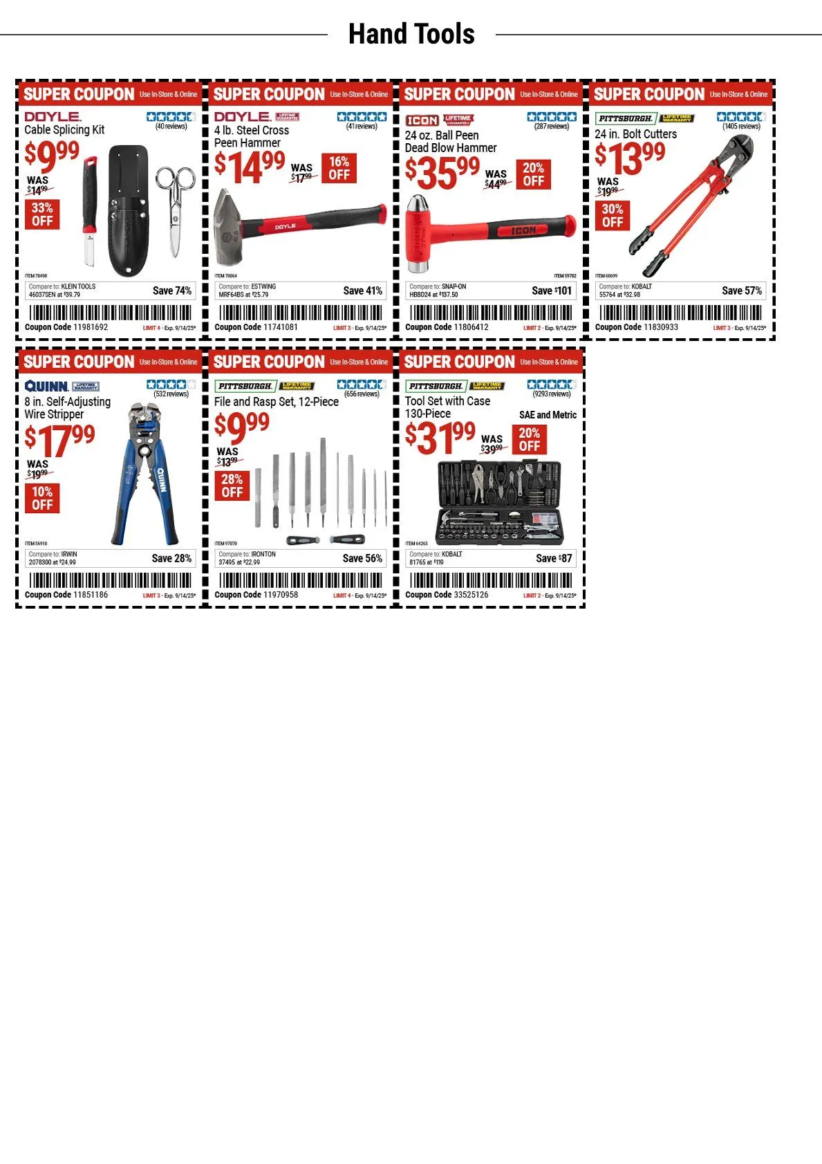 Weekly ad Harbor Freight coupons from September 2 to September 14 2025 - Page 4