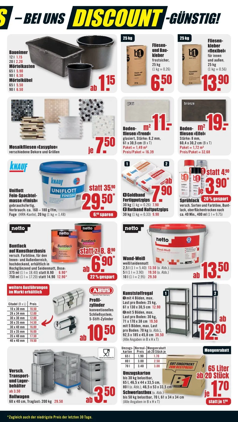 B1 Discount Baumarkt Sales von 6. Dezember bis 12. Dezember 2025 - Prospekt seite 5