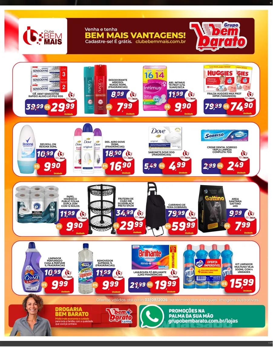 Encarte de  Folhetos Bem Barato 28 de julho até 3 de agosto 2026 - Pagina 2
