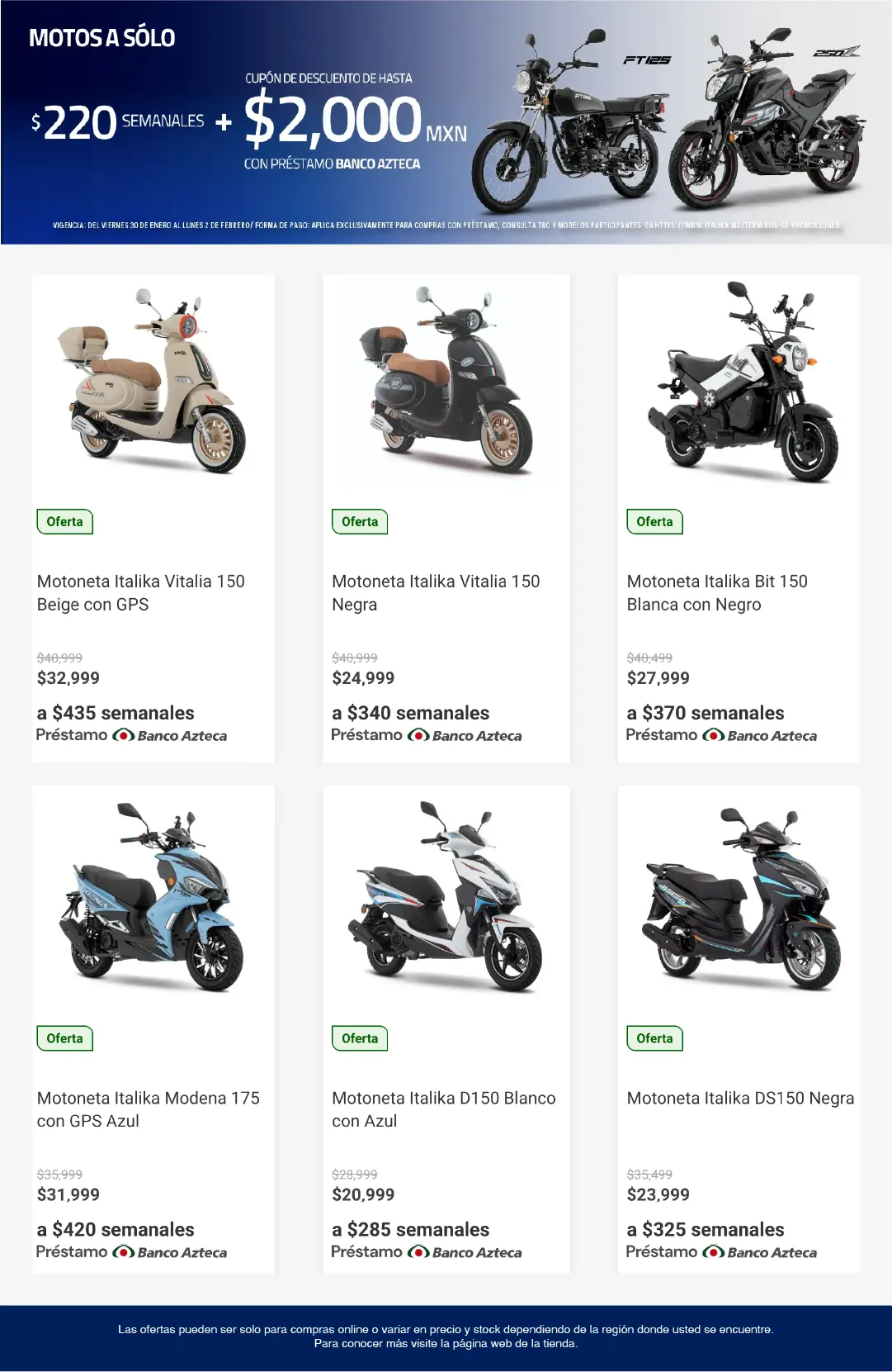 Catálogo de Ofertas Italika 20 de febrero al 6 de marzo 2026 - Pagina 4