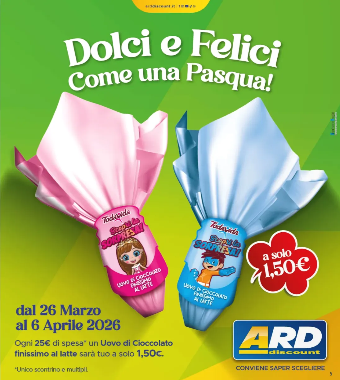 Volantini ARD Discount da 26 marzo a 7 aprile di 2026 - Pagina del volantino 5