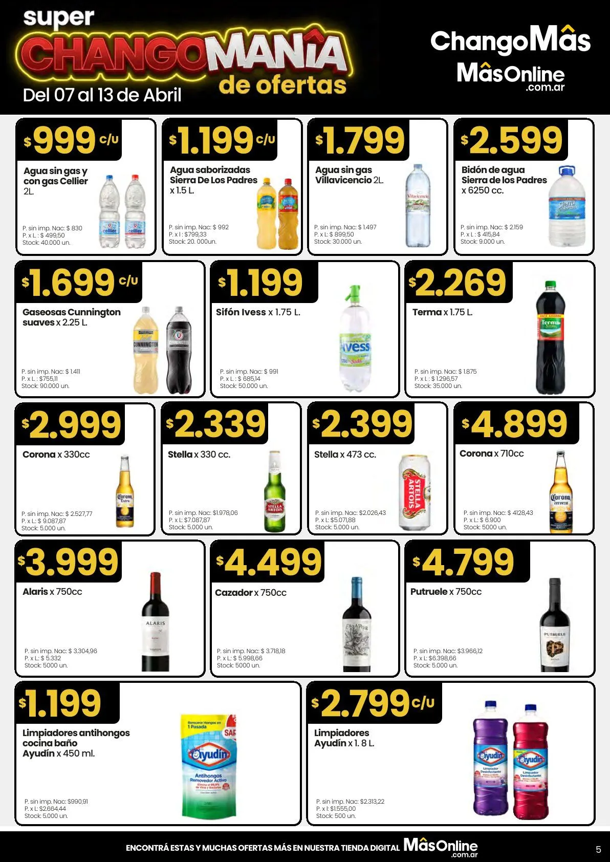 Ofertas de Changomas  Ofertas 7 de abril al 13 de abril 2026 - Página 5 del catálogo