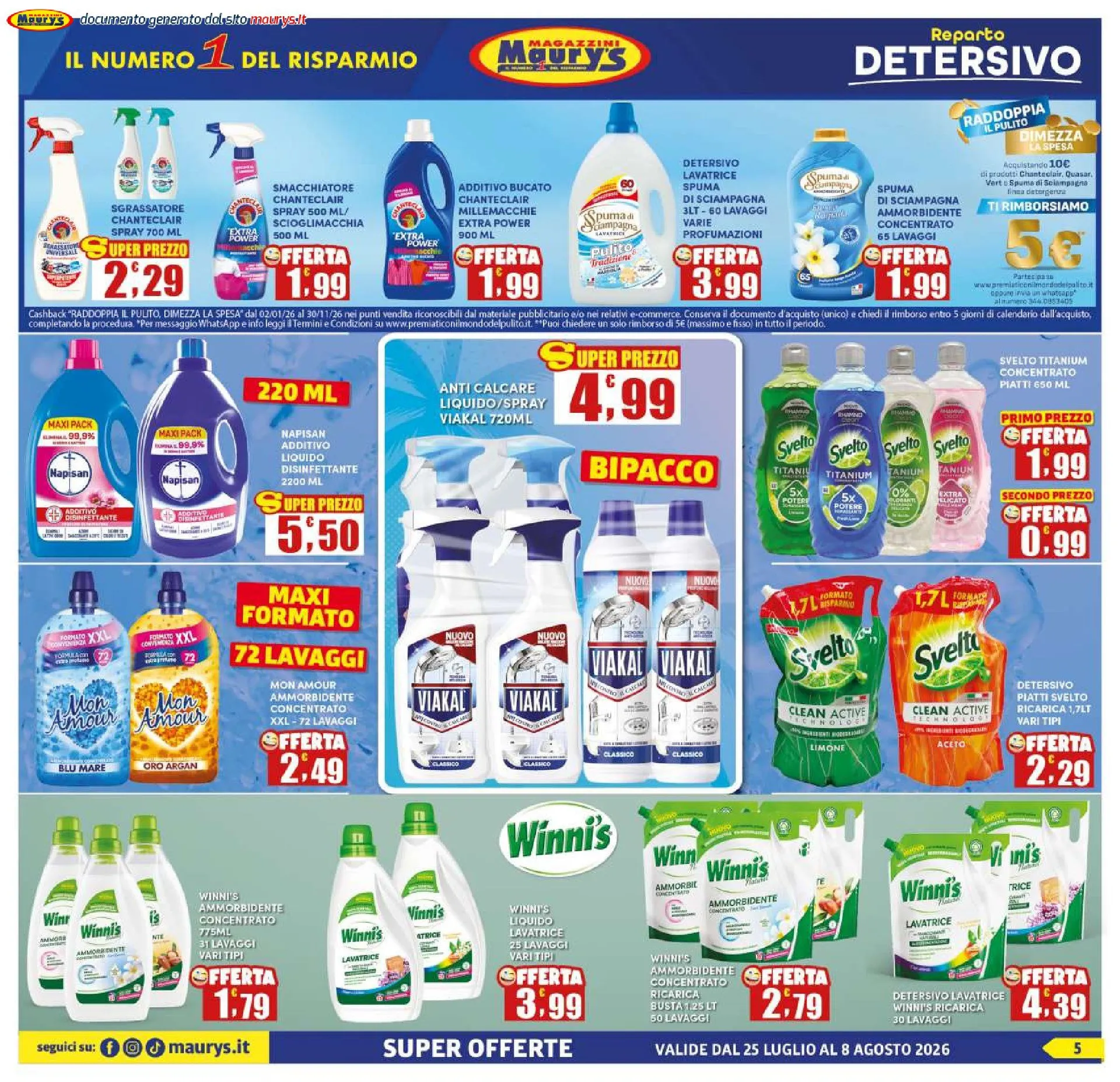 Volantini Maury's da 25 luglio a 8 agosto di 2026 - Pagina del volantino 5