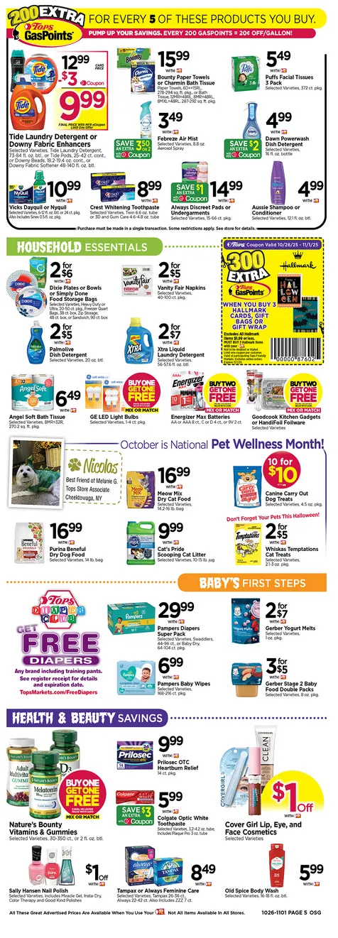 Weekly ad Tops Friendly Markets  Sales from October 26 to November 1 2025 - Page 5