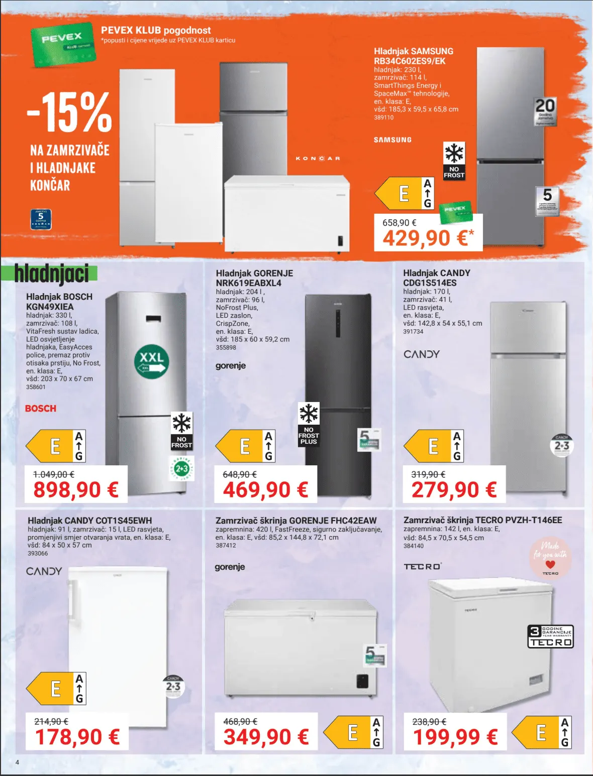 Katalog Najnovije ponude trgovine Pevex od 23. listopada do 17. studenoga 2025. - Pregled Stranica 4