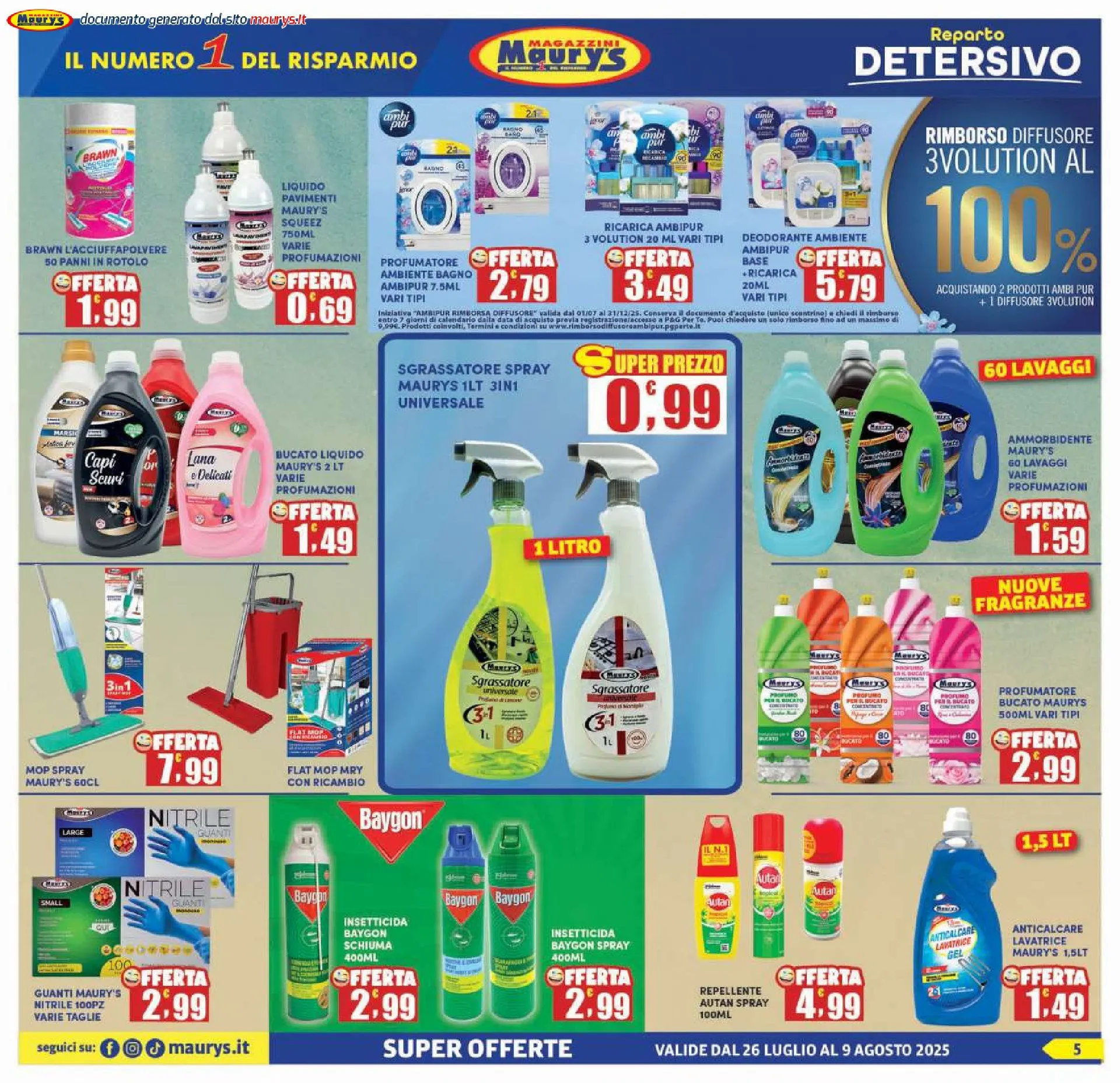 Maury's Volantino da 25 luglio a 9 agosto di 2025 - Pagina del volantino 5
