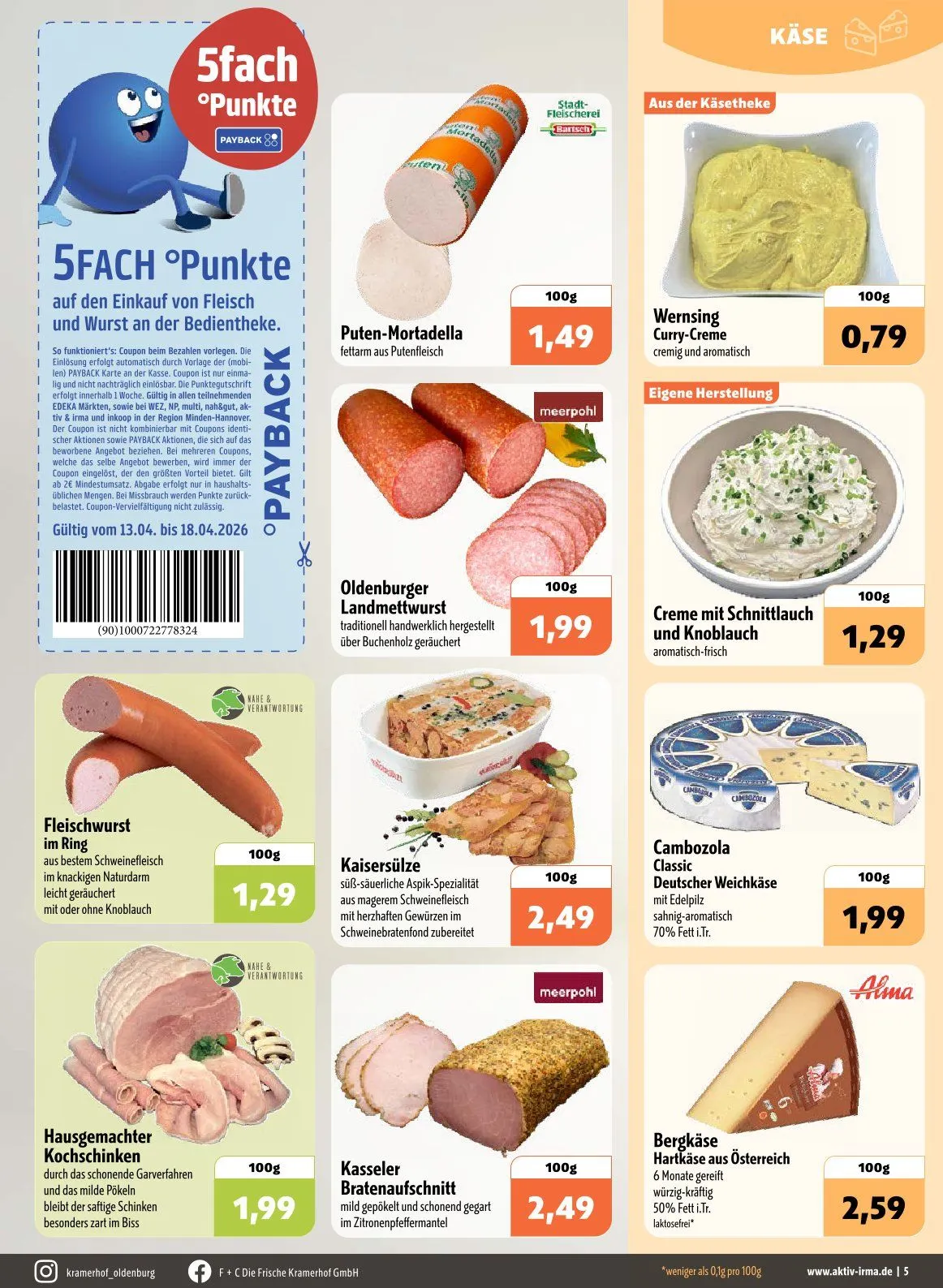 Aktiv Irma Angebote von 13. April bis 18. April 2026 - Prospekt seite 5