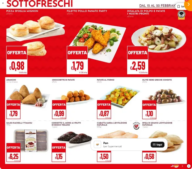  Volantini Pan da 12 febbraio a 22 febbraio di 2026 - Pagina del volantino 5