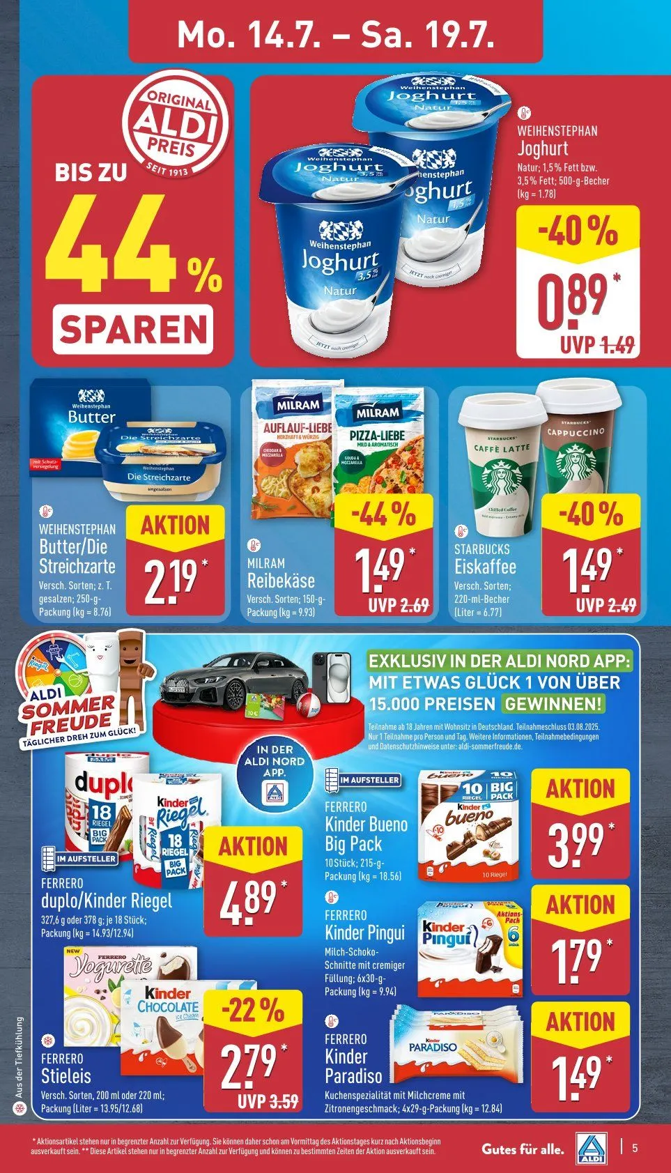 ALDI Nord Prospekte von 14. Juli bis 19. Juli 2025 - Prospekt seite 5