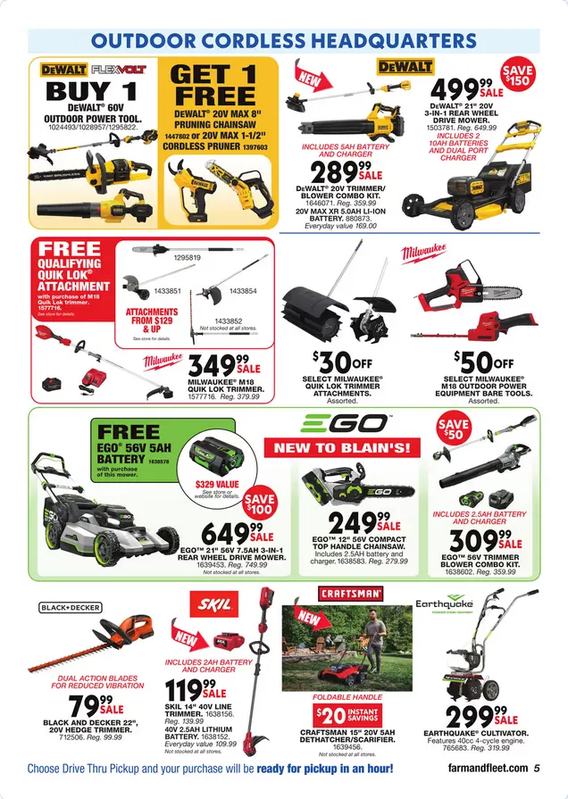 Weekly promotion Blain's Farm & Fleet Sales spanning from April 2 to April 12 2026 - Page 5 for Catalogue 365