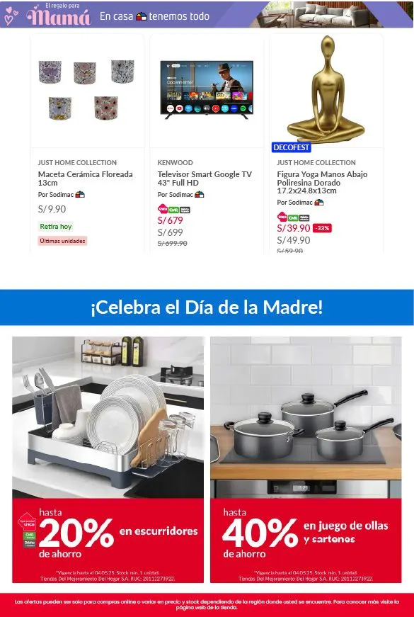 Catalogo de Sodimac Día de la Madre 30 de abril al 14 de mayo 2025 - Pag 6