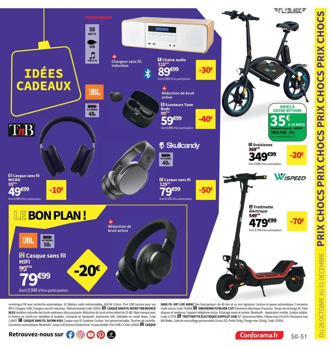 Catalogues Conforama du 28 octobre au 25 décembre 2025 - Catalogue page 51