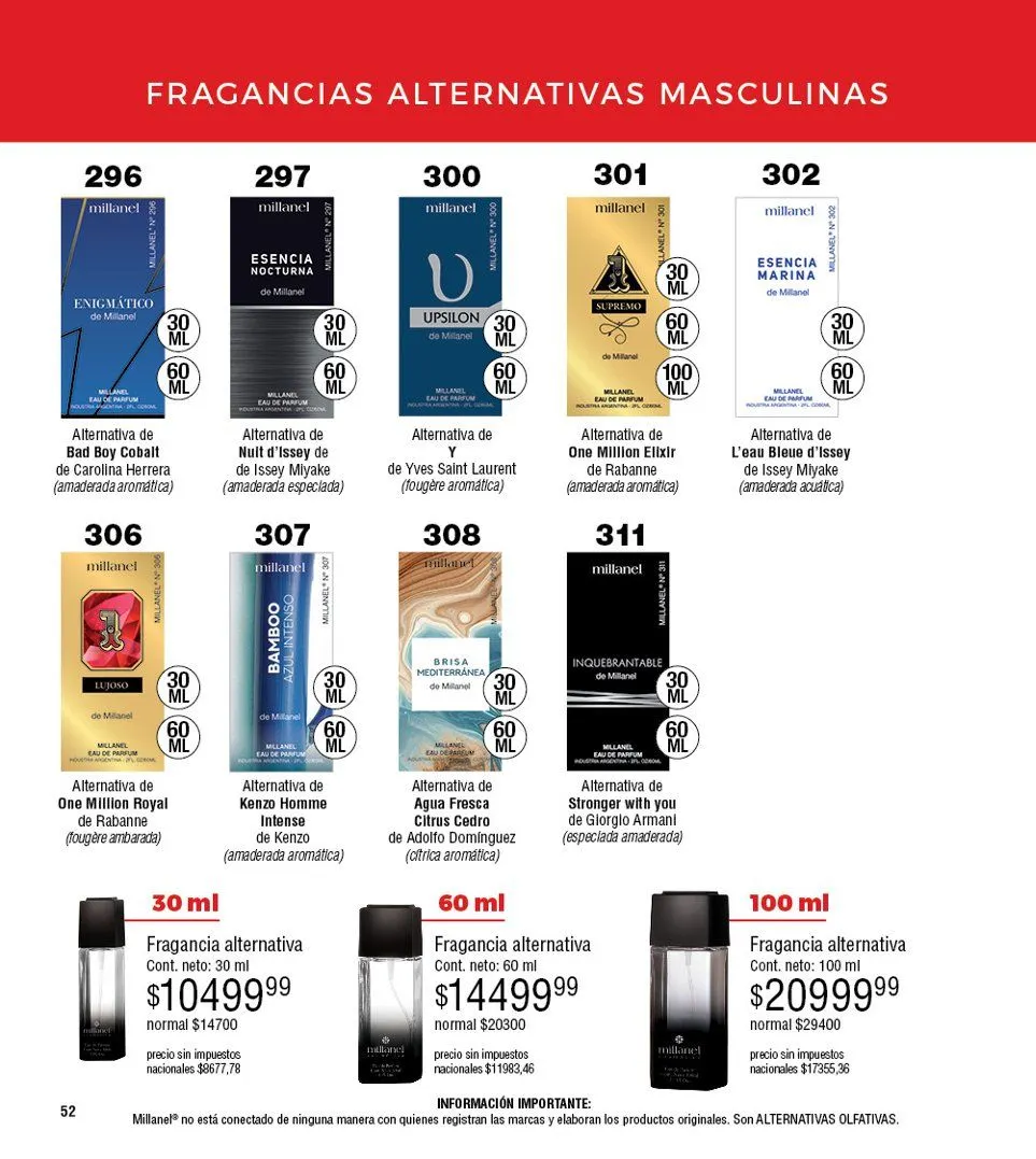 Ofertas de Catalogo Millanel 20 de octubre al 10 de noviembre 2025 - Página 52 del catálogo